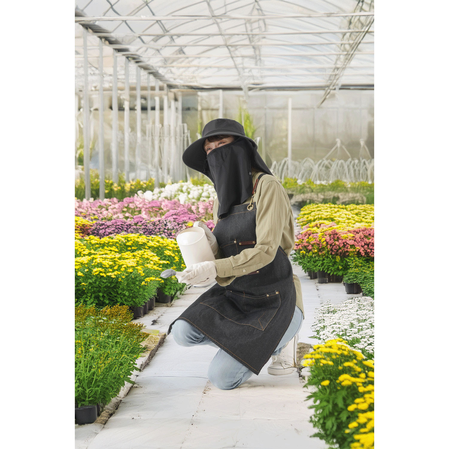 UV＆クールフェイスカバー付き3wayハット - 画像10