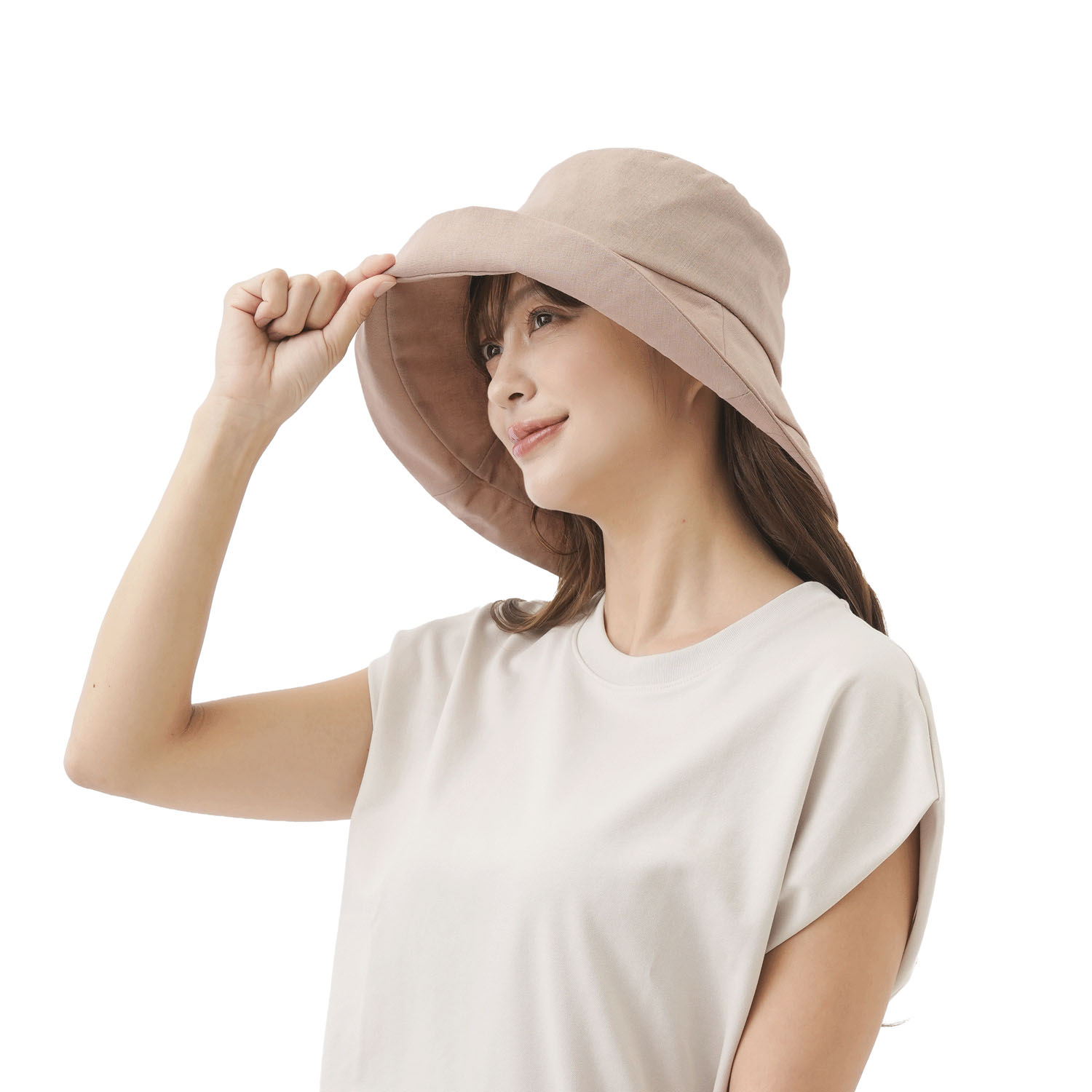 UV＆クールリネン混すずやかハット - 画像11