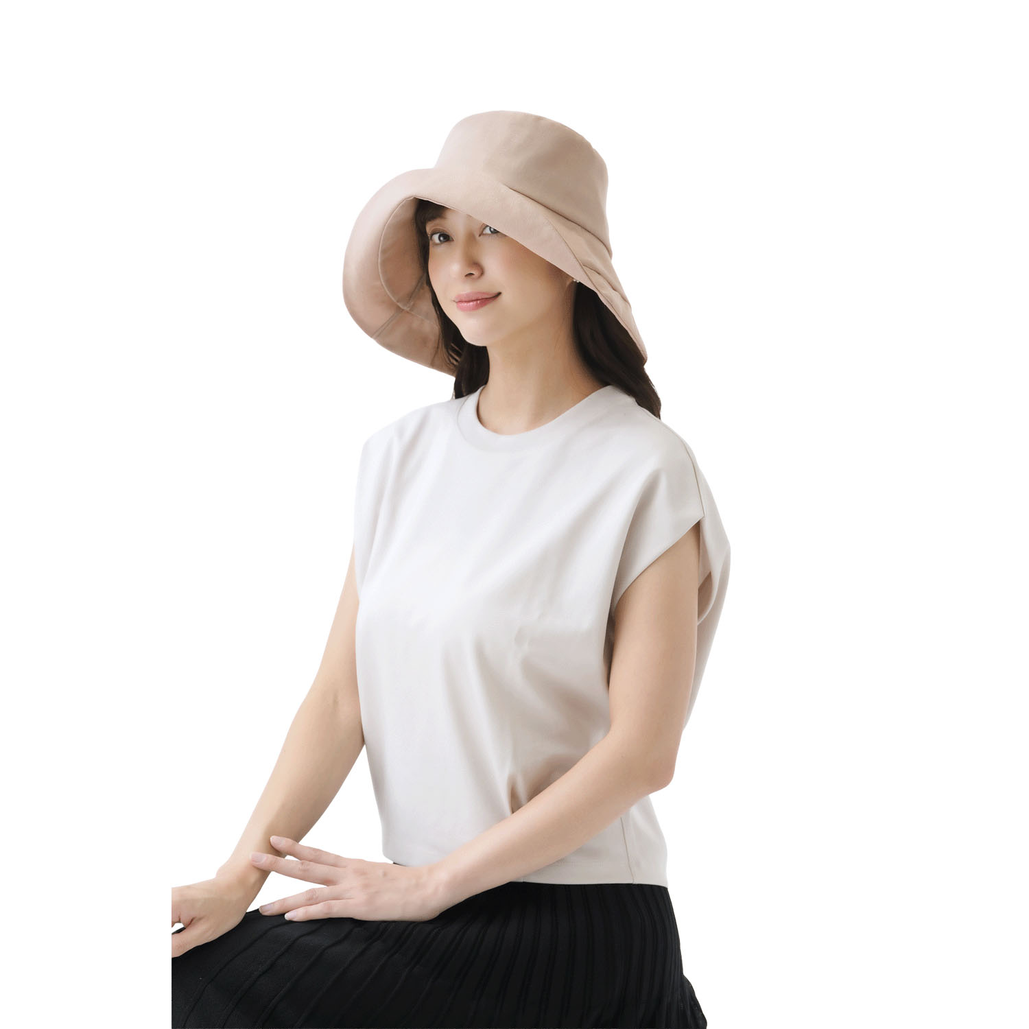 UV＆クールリネン混すずやかハット - 画像13