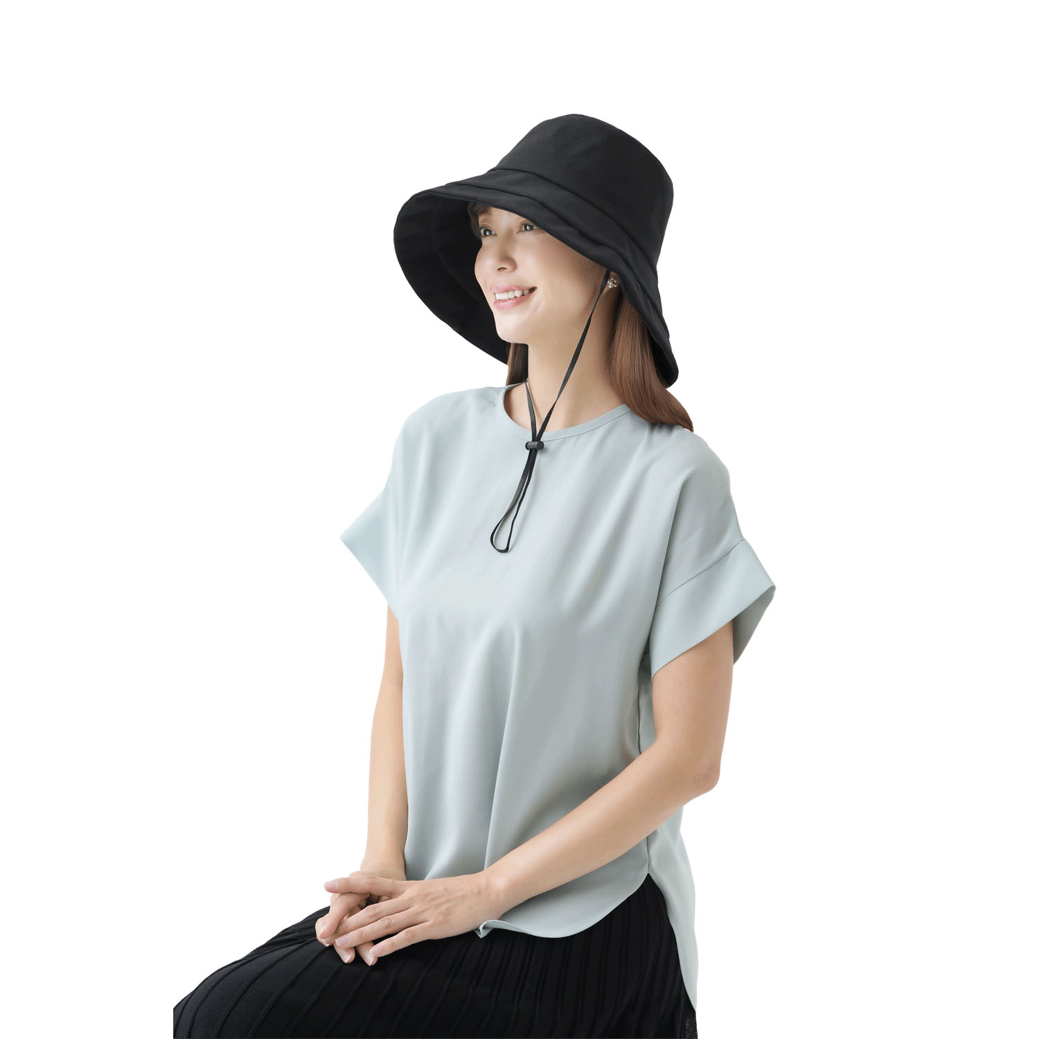 UV＆クールリネン混すずやかハット - 画像5