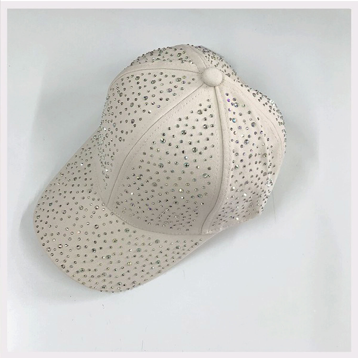 ラインストーンデニムキャップ - 画像4