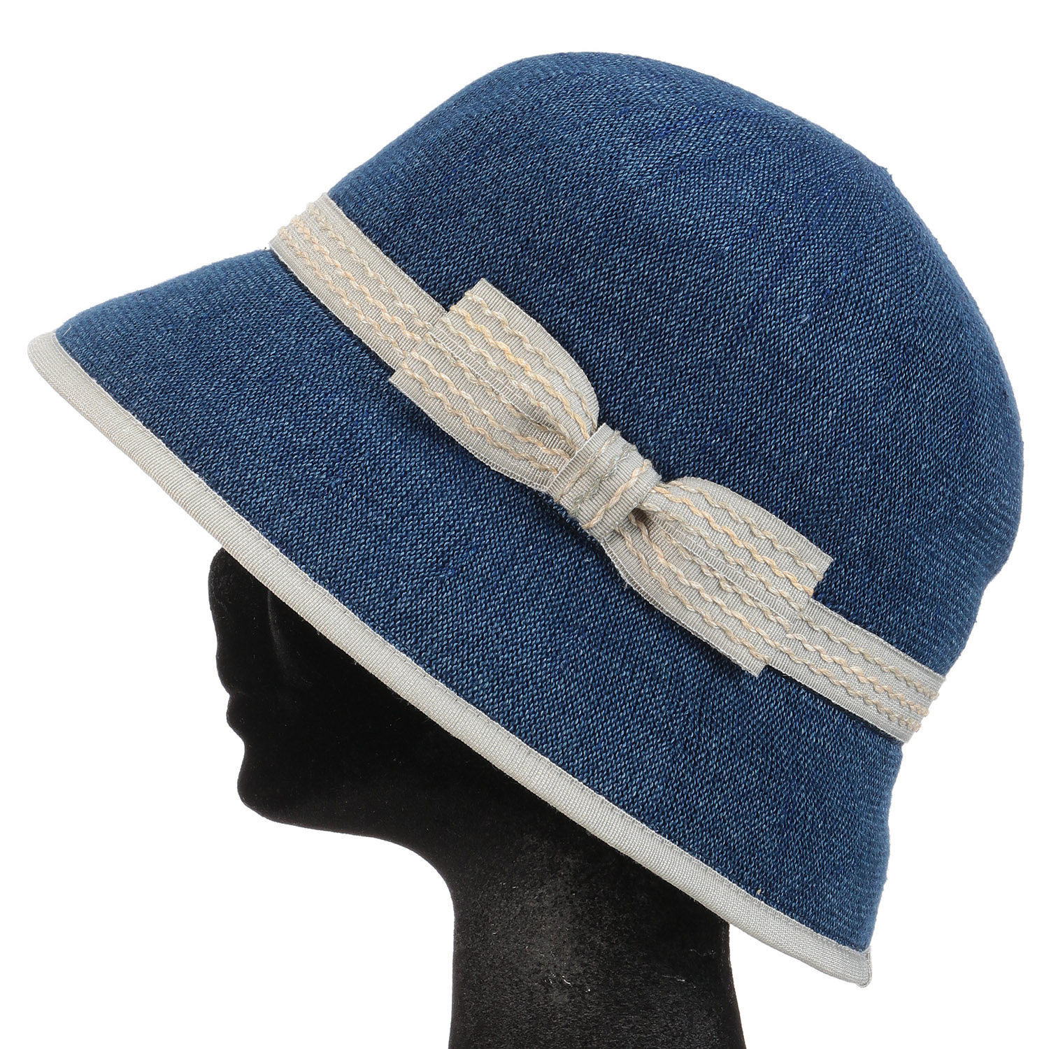 日本製 インディゴ染サーモダウンハット