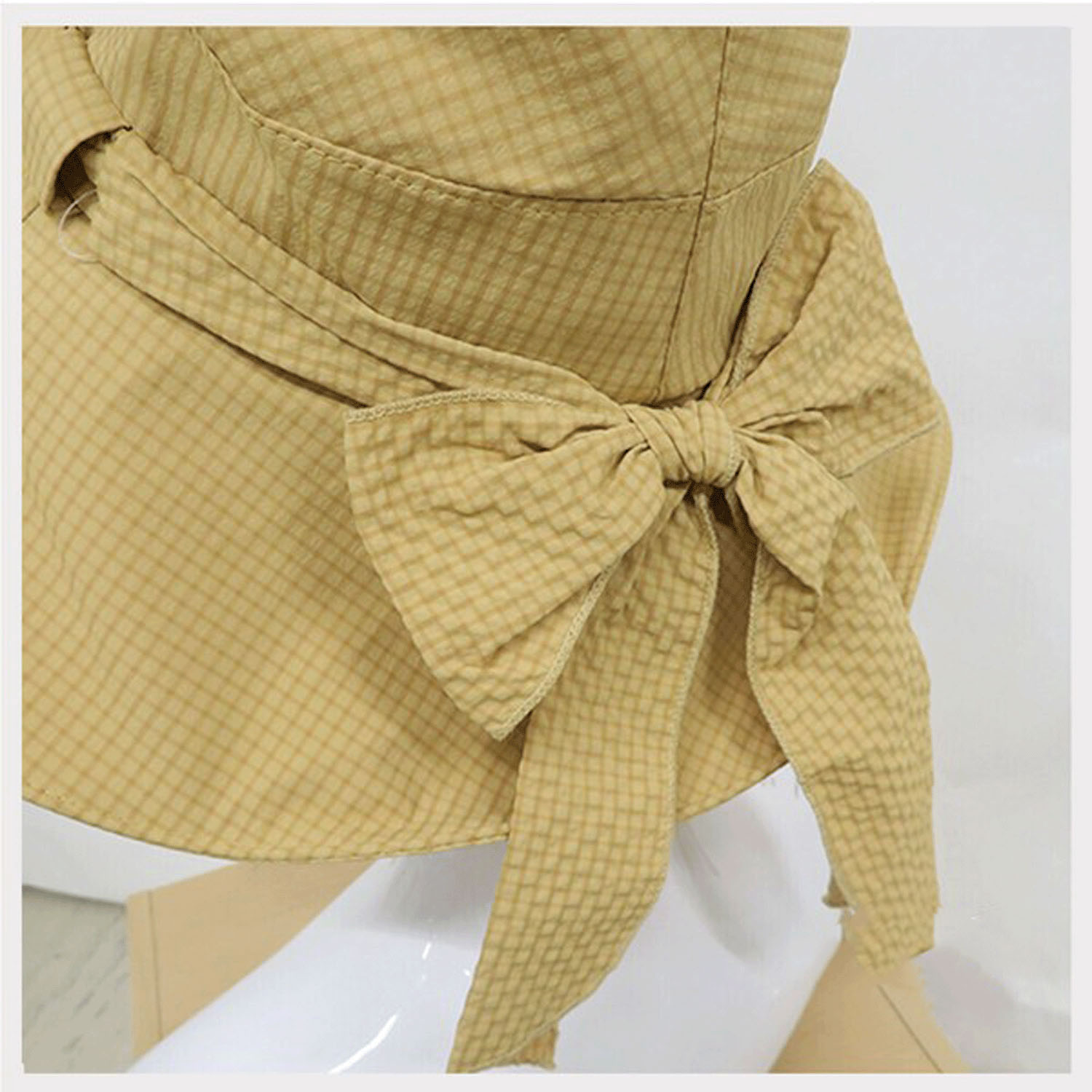 【ディープブルー終了】三つ編みつば広ハット - 画像3