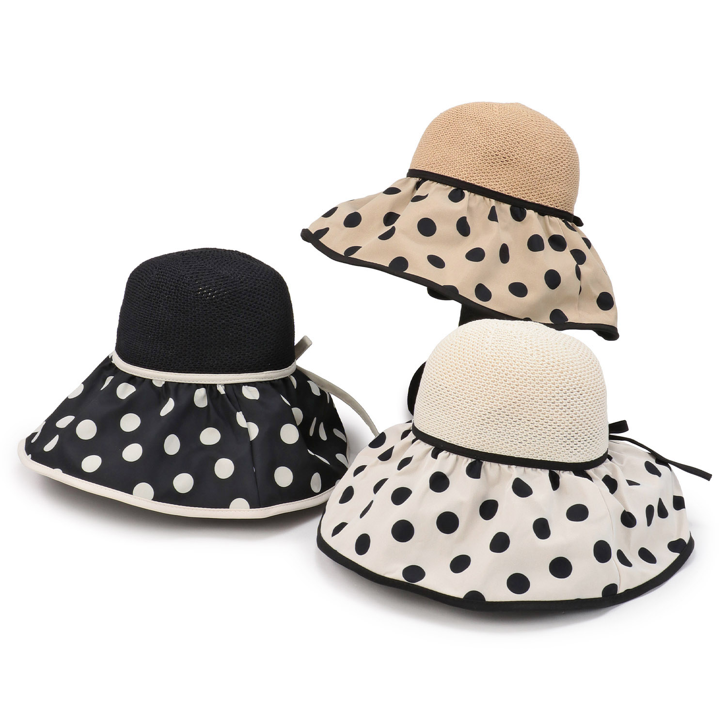 つば広ドット切替ハット - 画像1