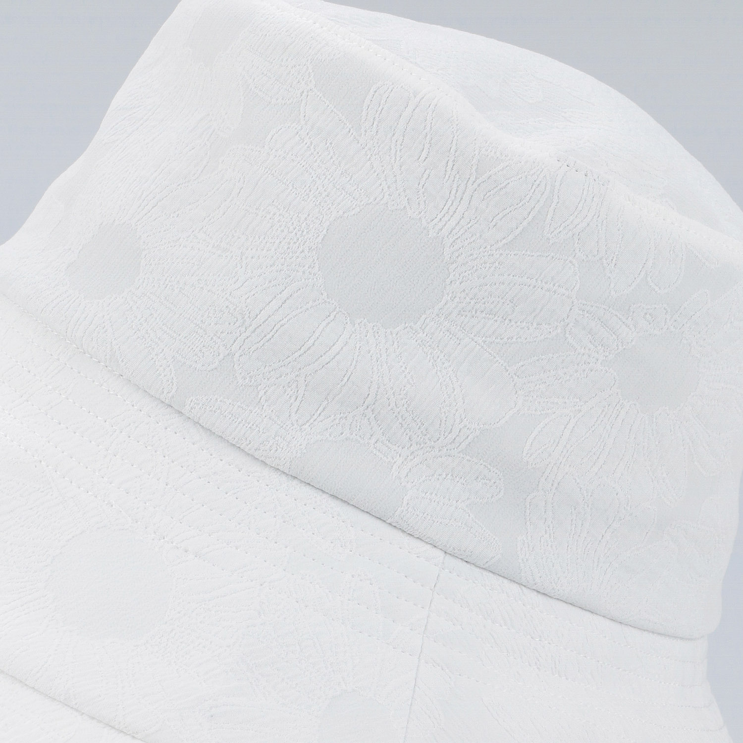 フラワージャガードツバ広キャペリン - 画像5