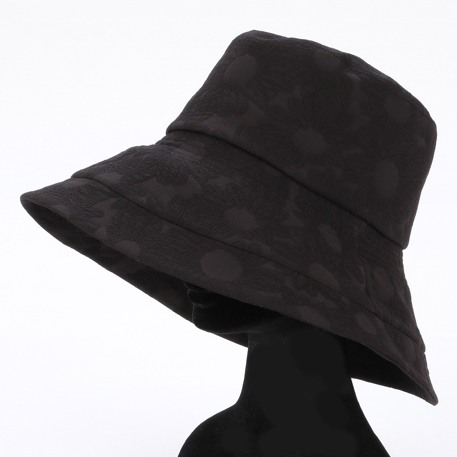 フラワージャガードツバ広キャペリン - 画像6