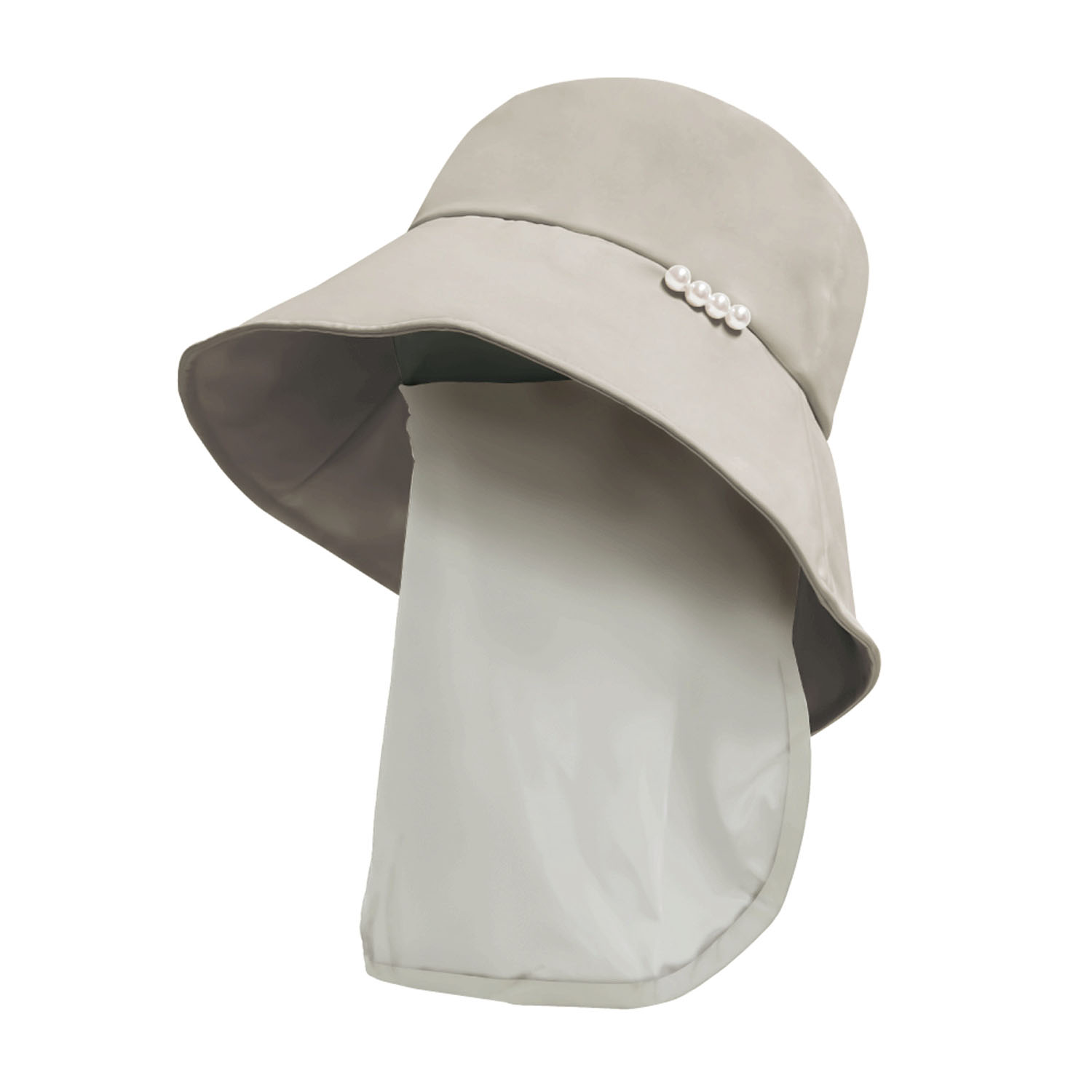 pink trick 完全遮光フェイスカバー付パールハット - 画像4