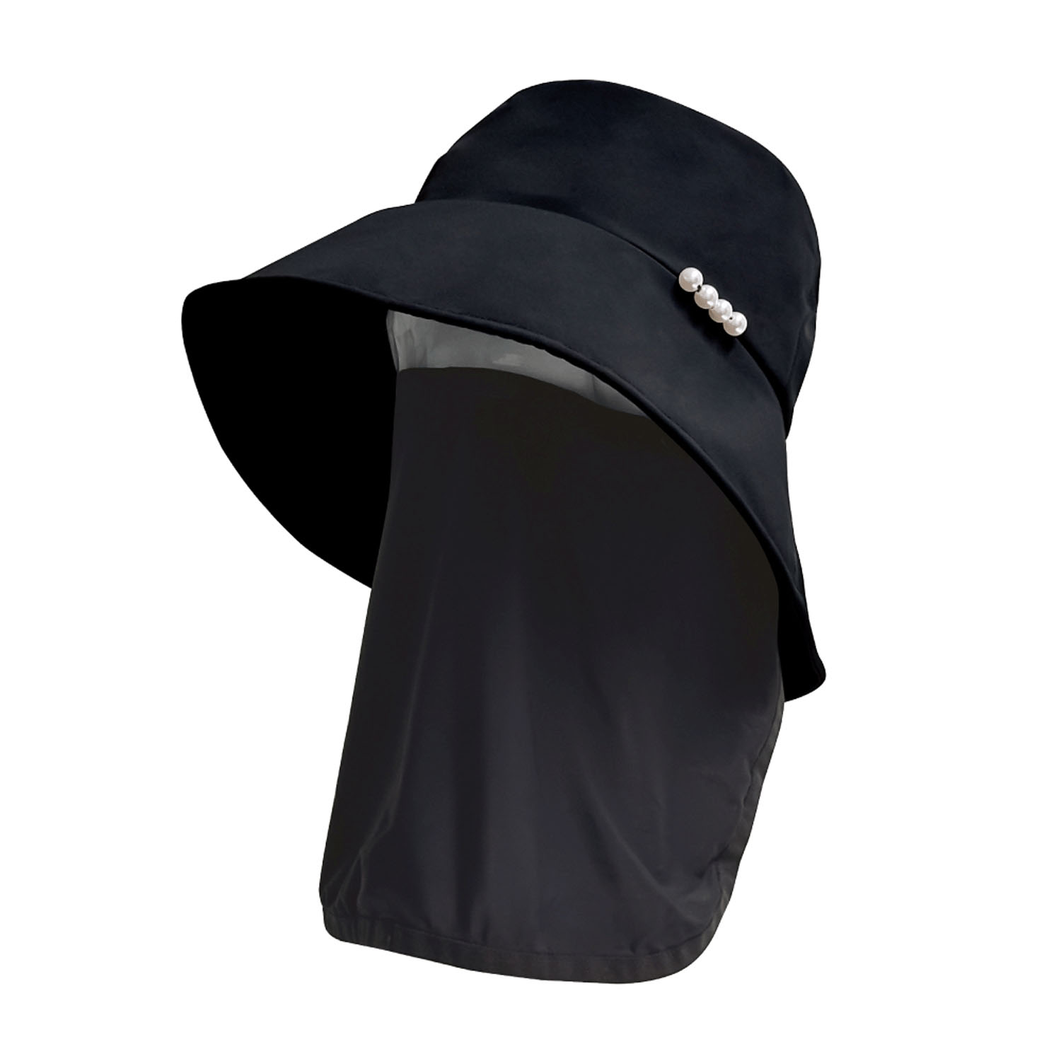 pink trick 完全遮光フェイスカバー付パールハット - 画像5