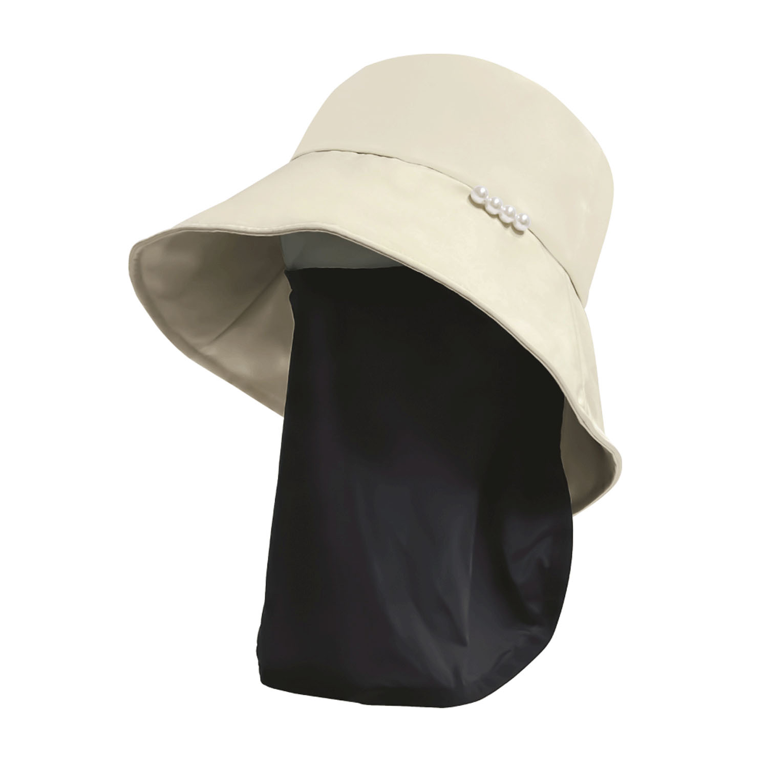 pink trick 完全遮光フェイスカバー付パールハット - 画像6