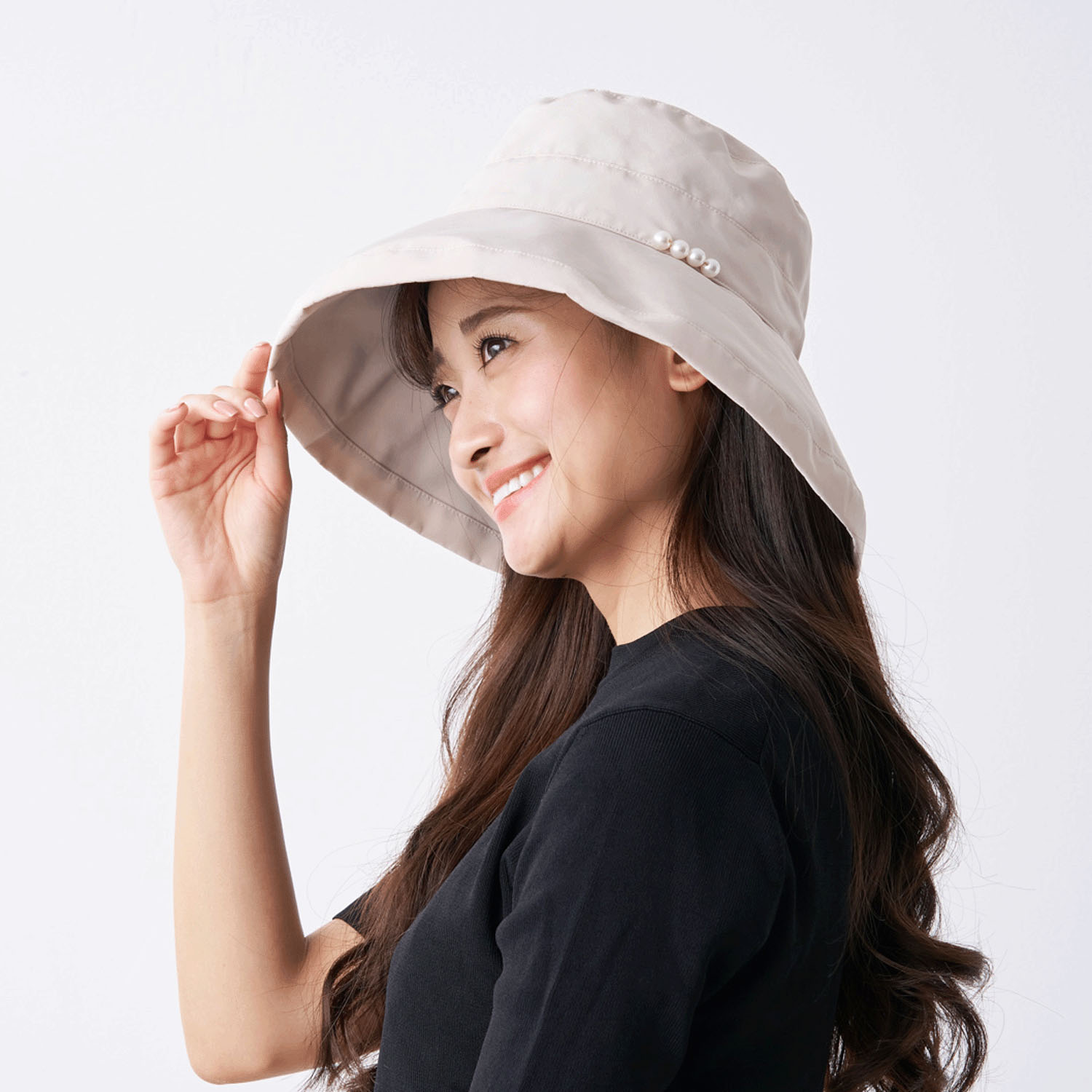 pink trick 完全遮光パールハット - 画像4