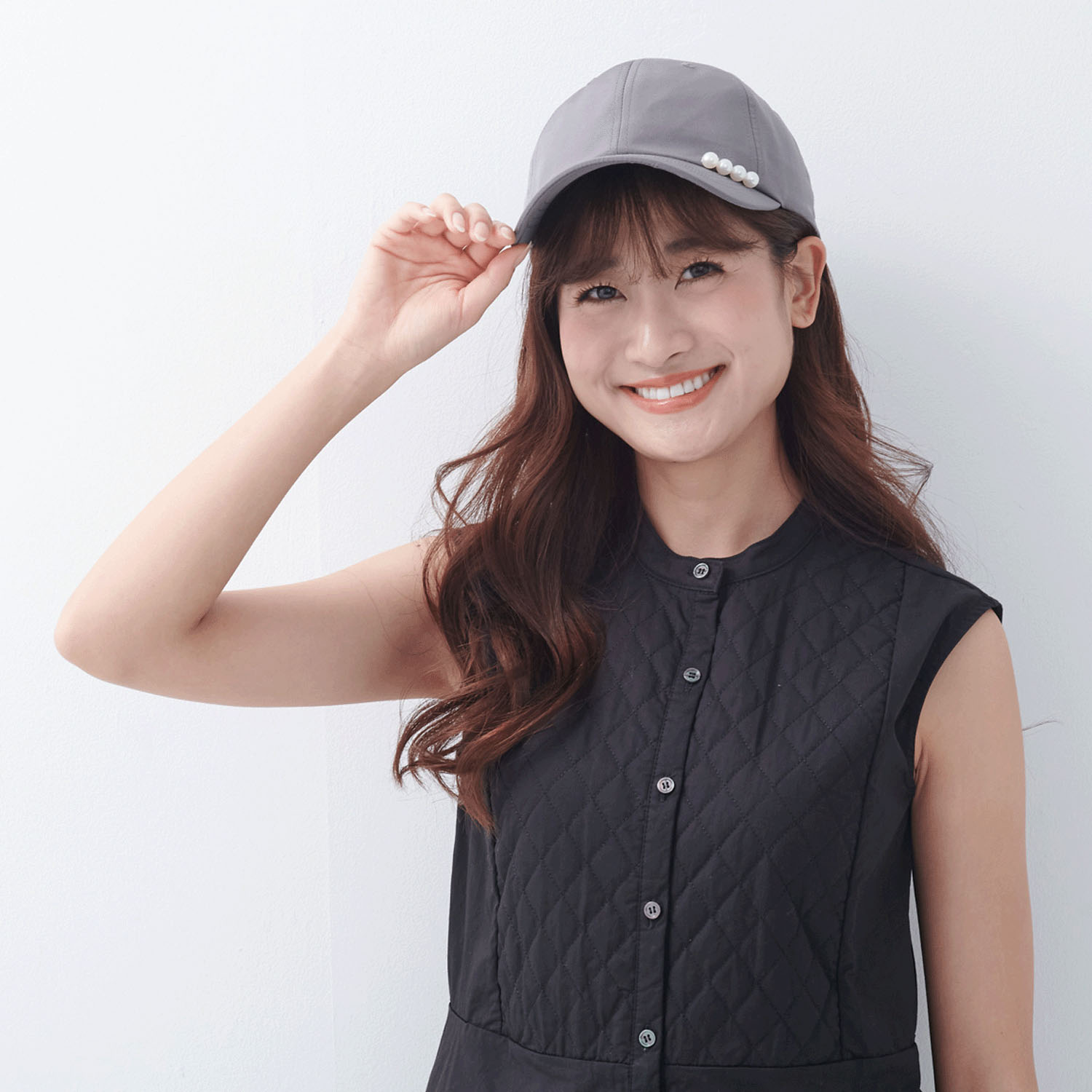 pink torick 完全遮光撥水パールキャップ