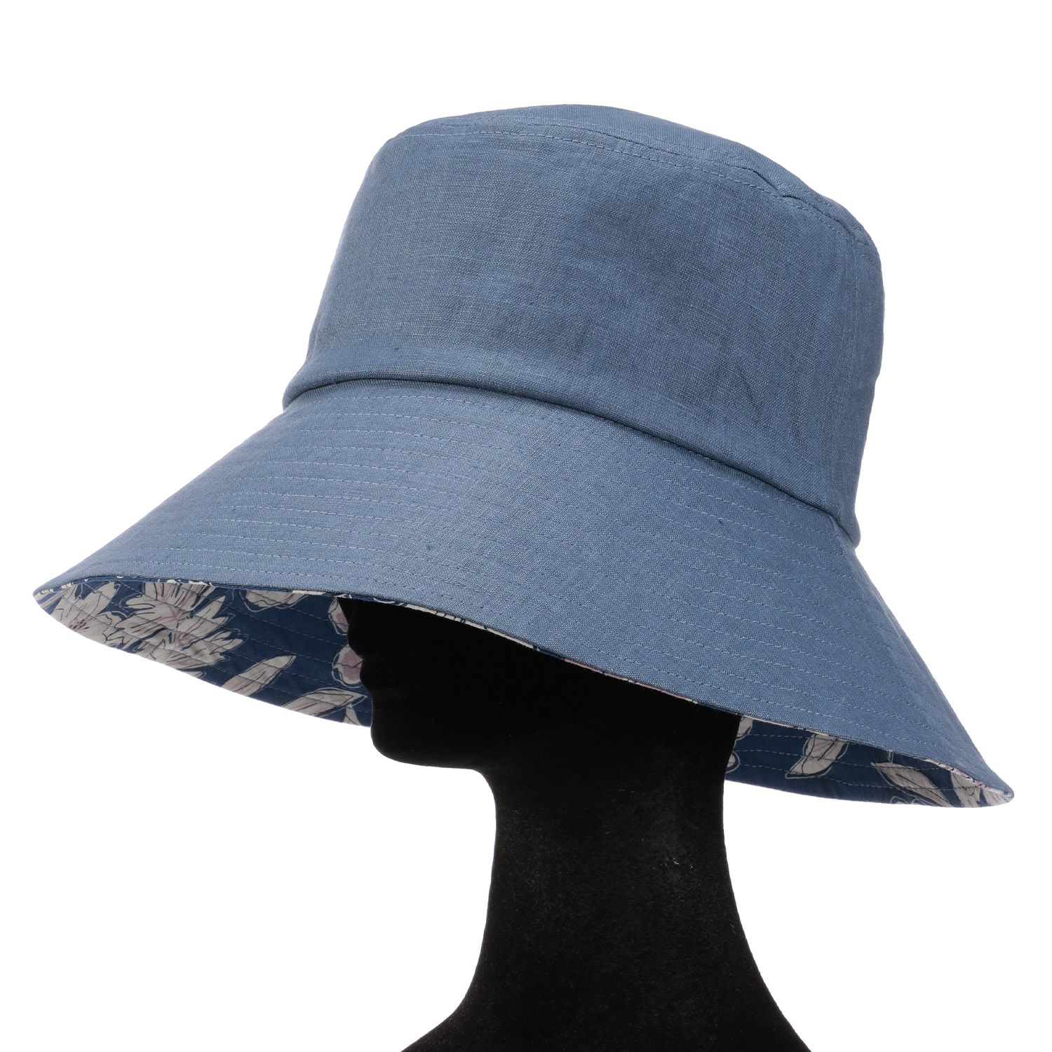 つば裏プリント麻ダウンハット - 画像6