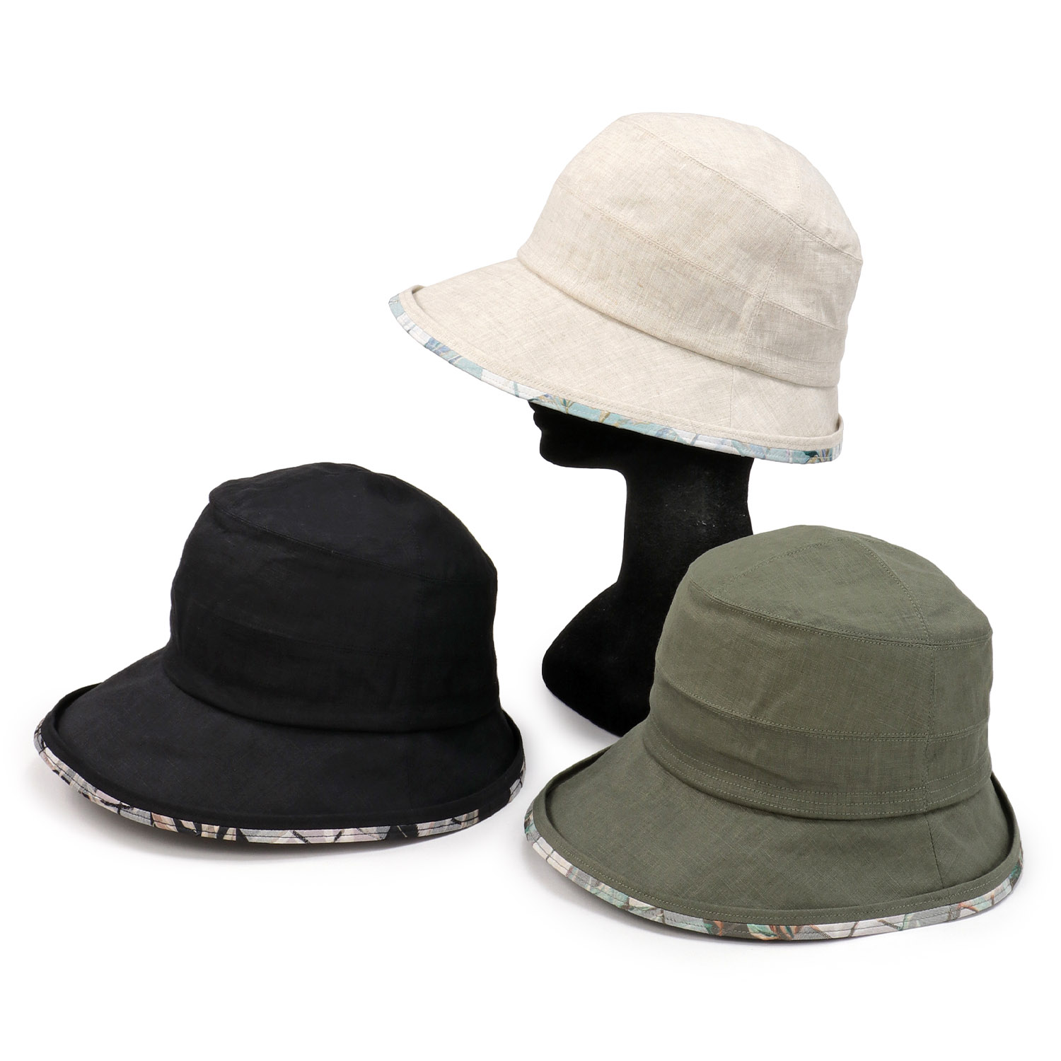 リネンふくれハット - 画像1