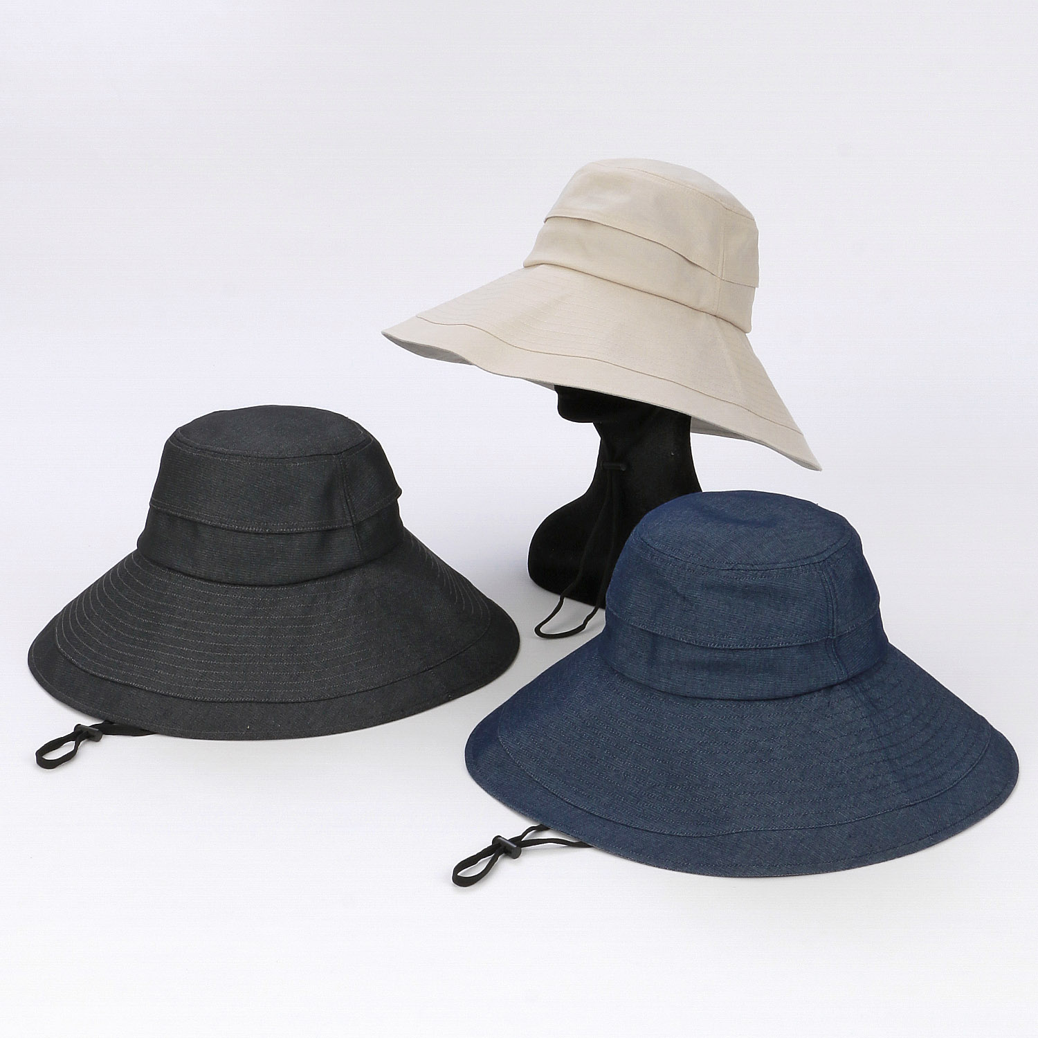 ベンチレーションデニムパラソルハット - 画像1