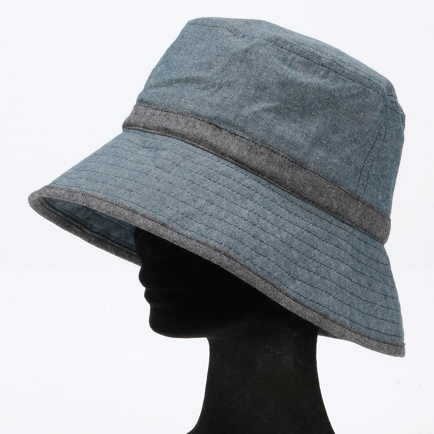 リネン混ナチュラルバケットハット - 画像5