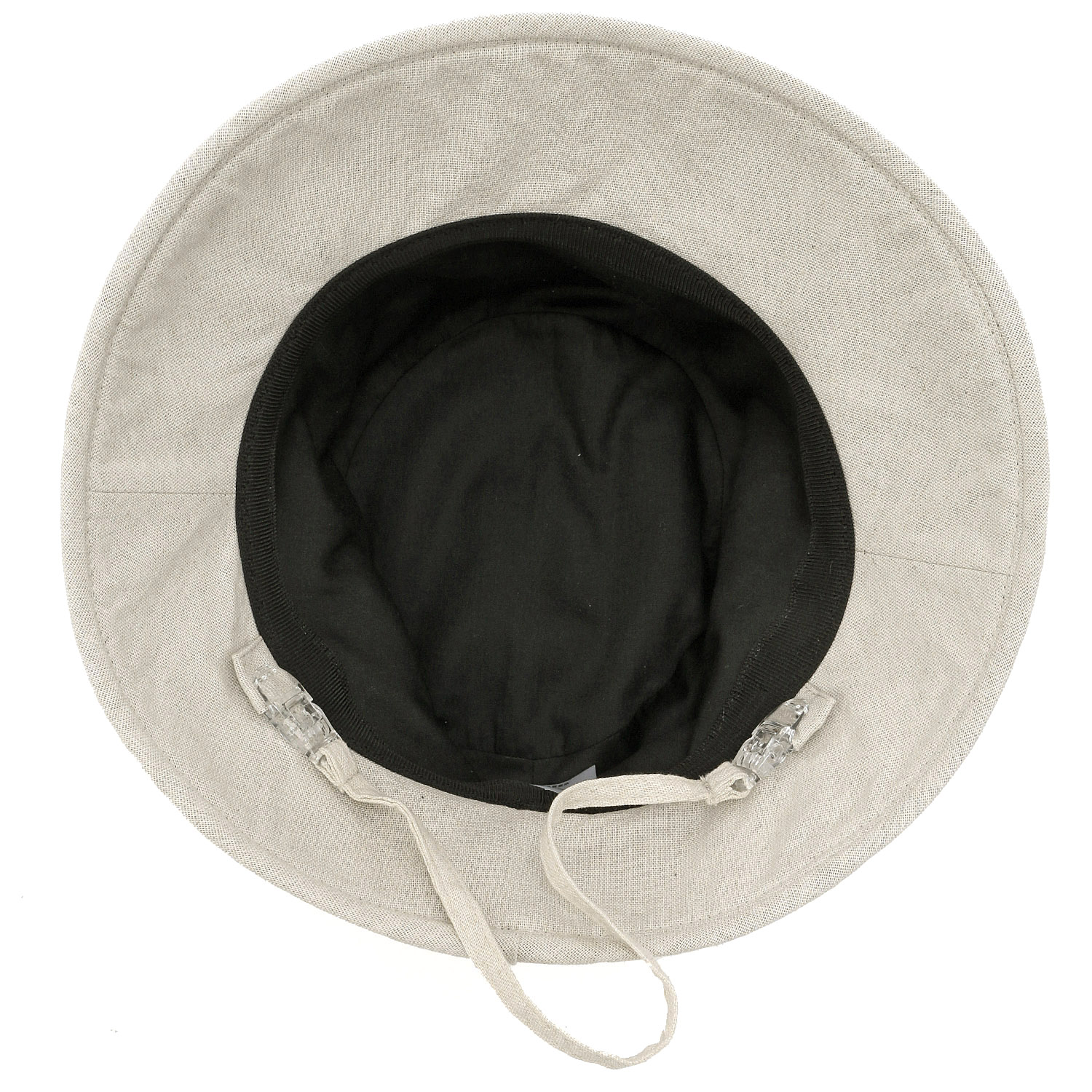 【在庫限り終了】ハットクリップ付き麻混切替ハット - 画像4