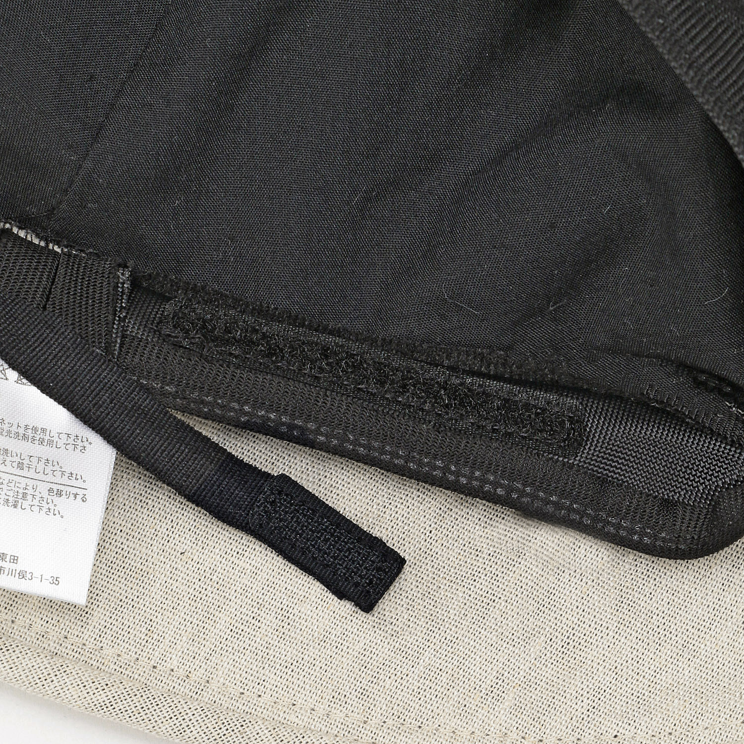 ハットクリップ付き麻混切替ハット - 画像5