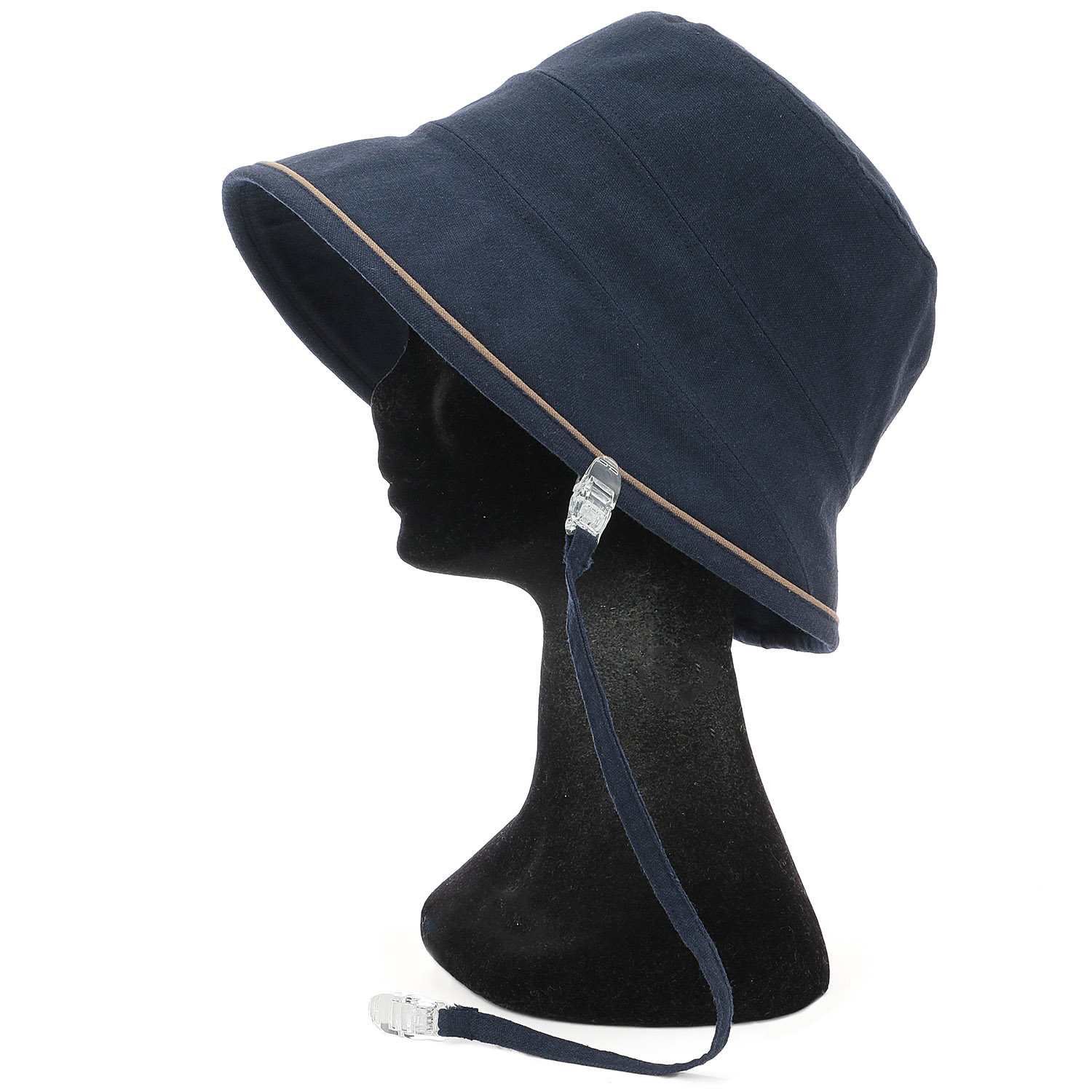 【在庫限り終了】ハットクリップ付き麻混切替ハット - 画像7