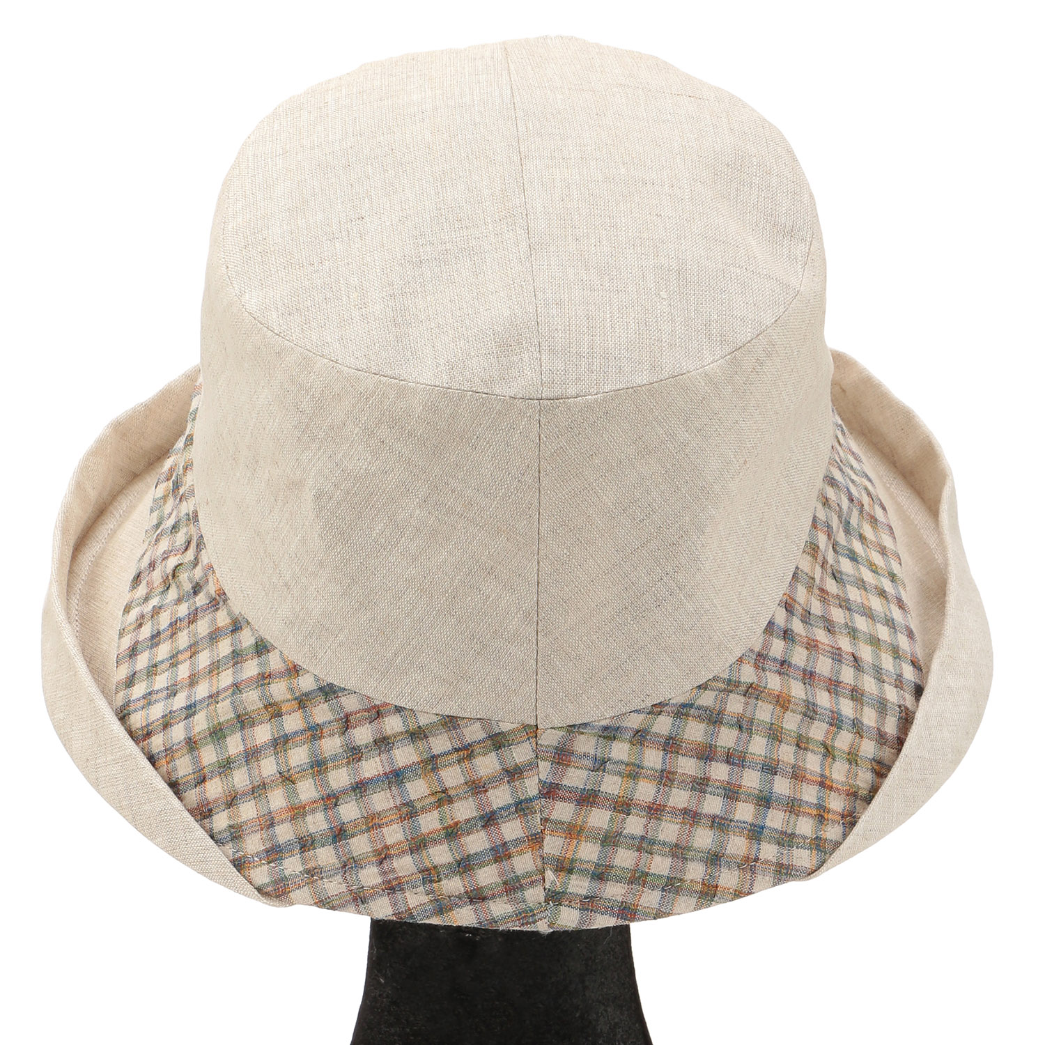 【ブラック終了】リネンオブザーハット チェック切替 - 画像4