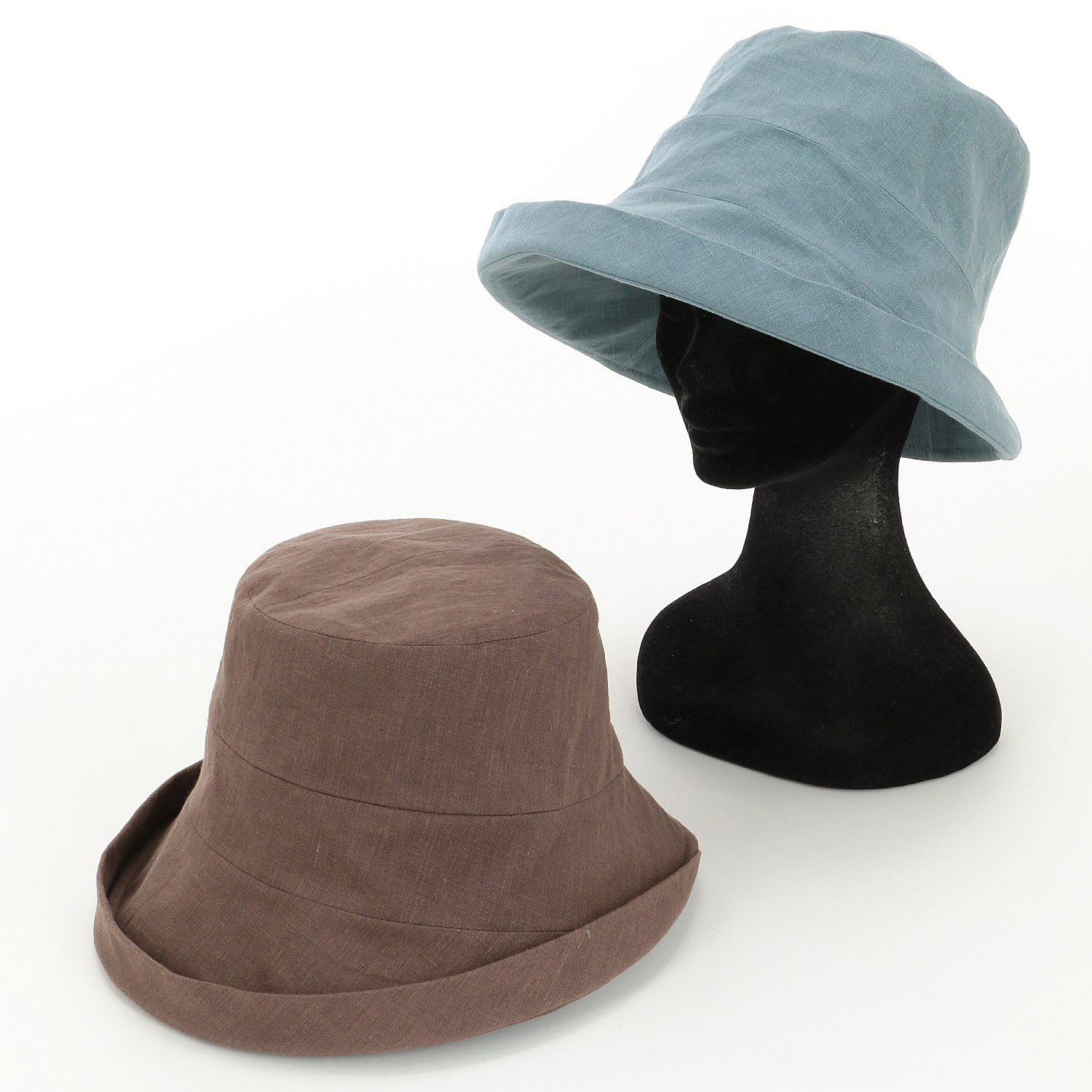 単色リネンオブザーハット