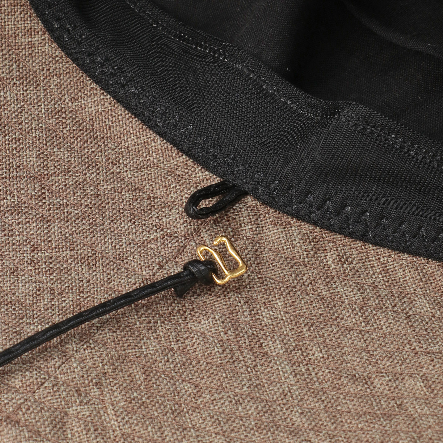 リネンライクつば広ハット - 画像6