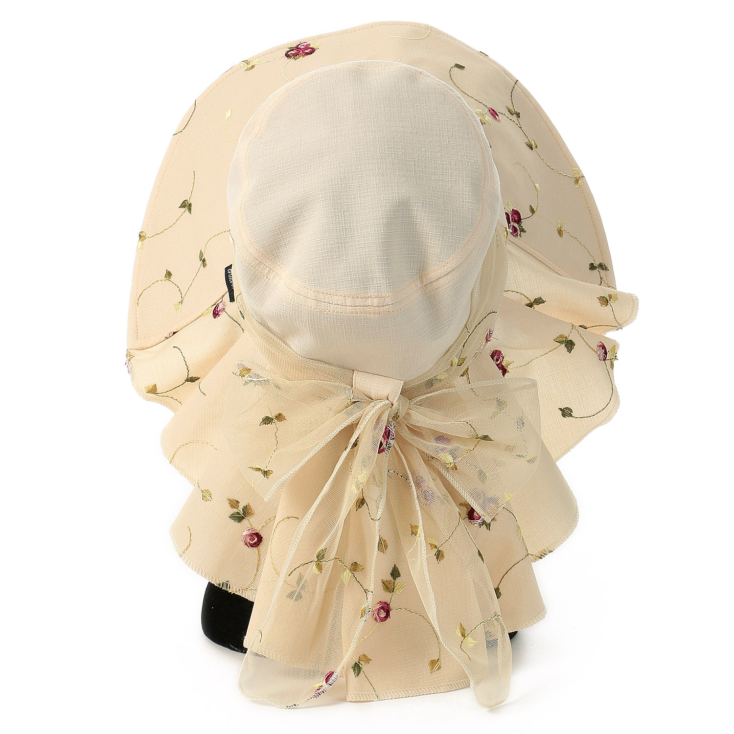 ローズ刺繍シェードハット - 画像5