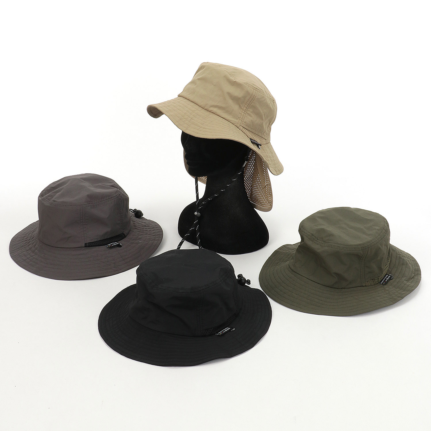 男女兼用撥水ナイロンバケットハット - 画像1