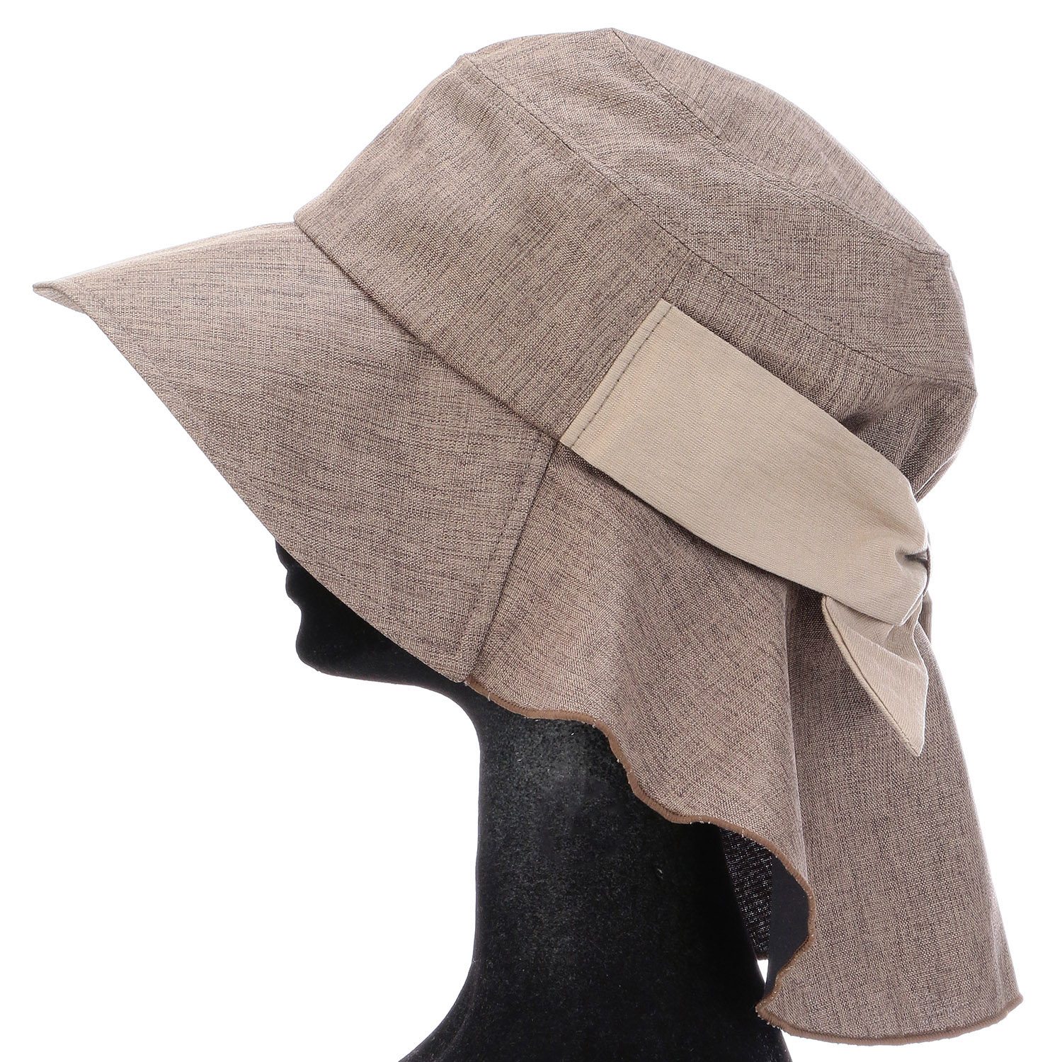 冷感シェードリボンハット