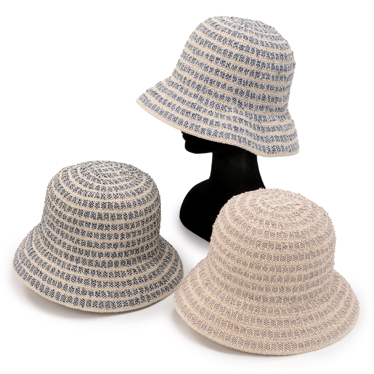 手編みクロッシェハット