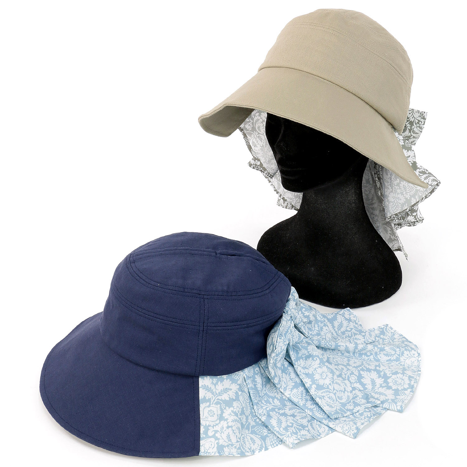 ウィリアムモリス  後ろ割れ襟足ハット - 画像1