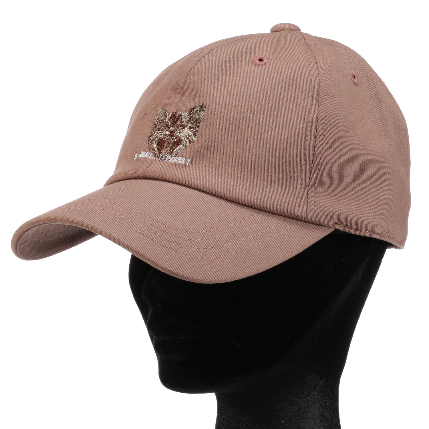 ネコ刺繍ロゴキャップ