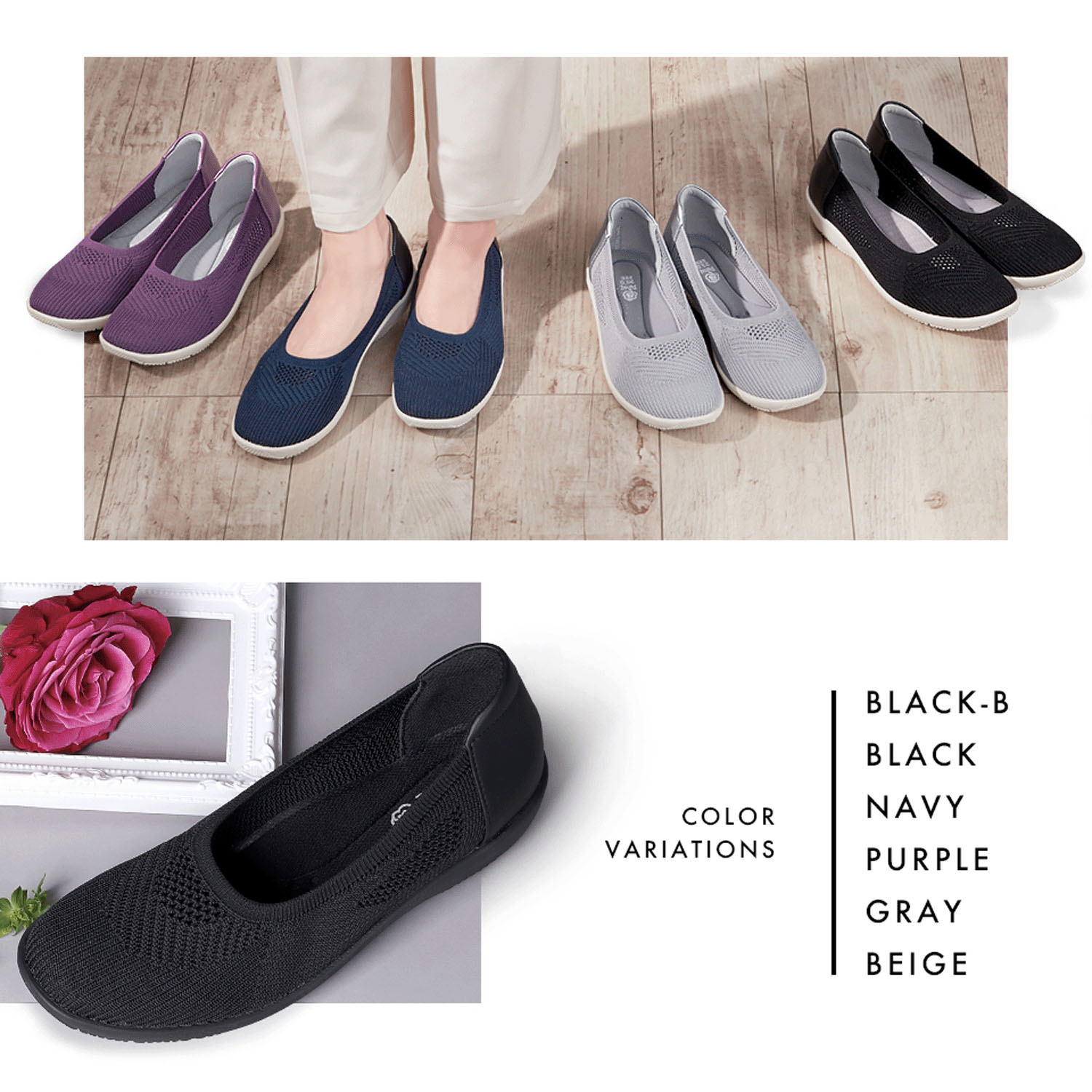 【好評ニットパンプス】 Pansy ニットパンプス4304 - 画像9