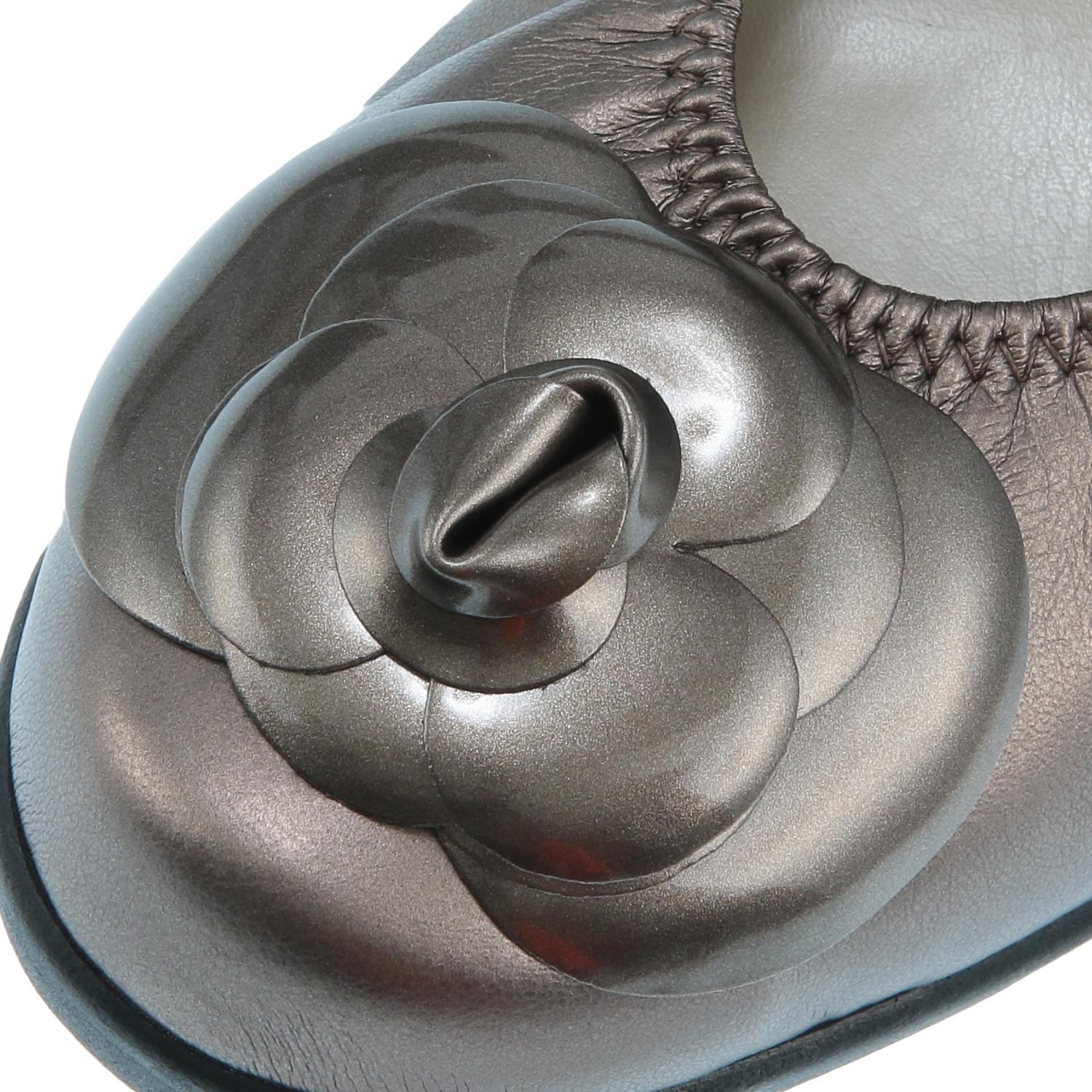 厚底フラワーモチーフパンプス - 画像7