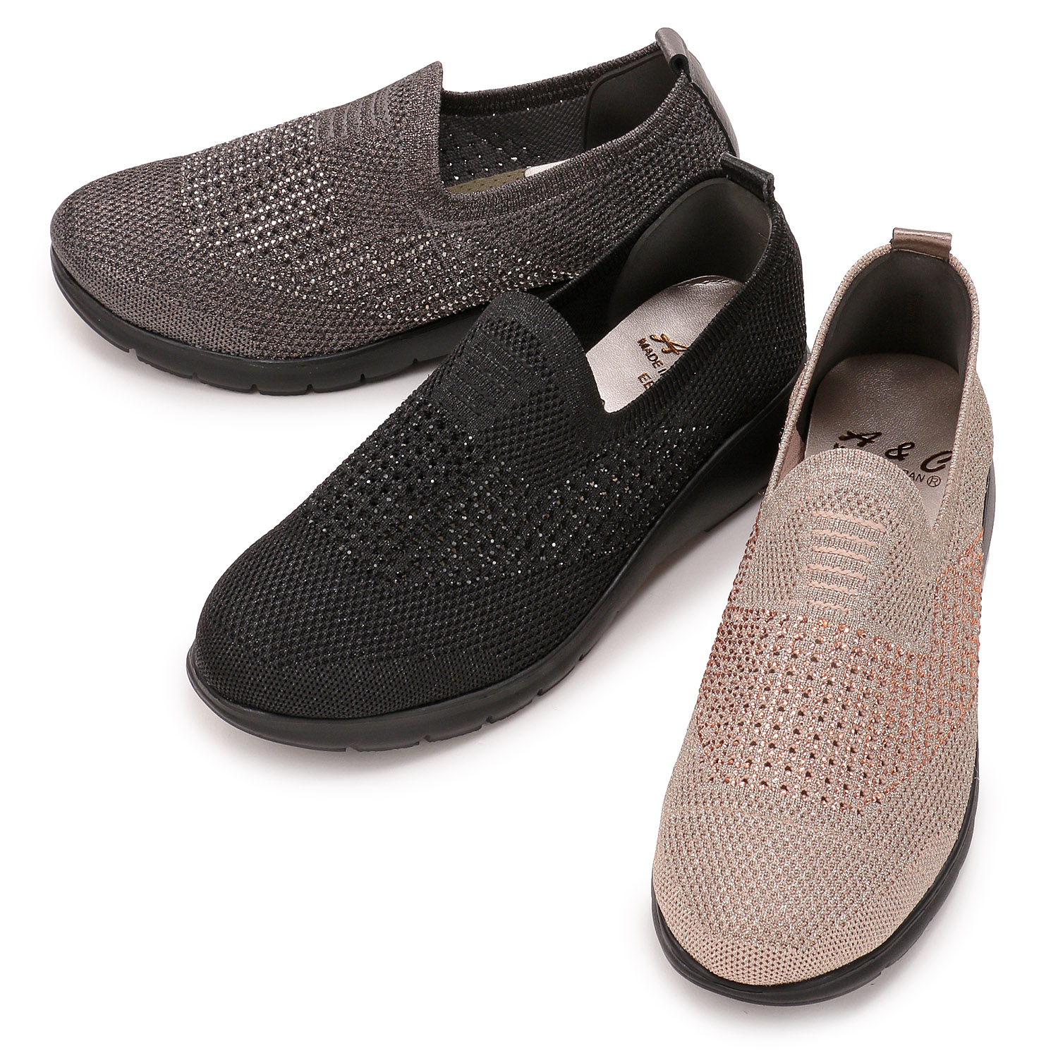 AC ダイヤ付ストレッチシューズ - 画像1