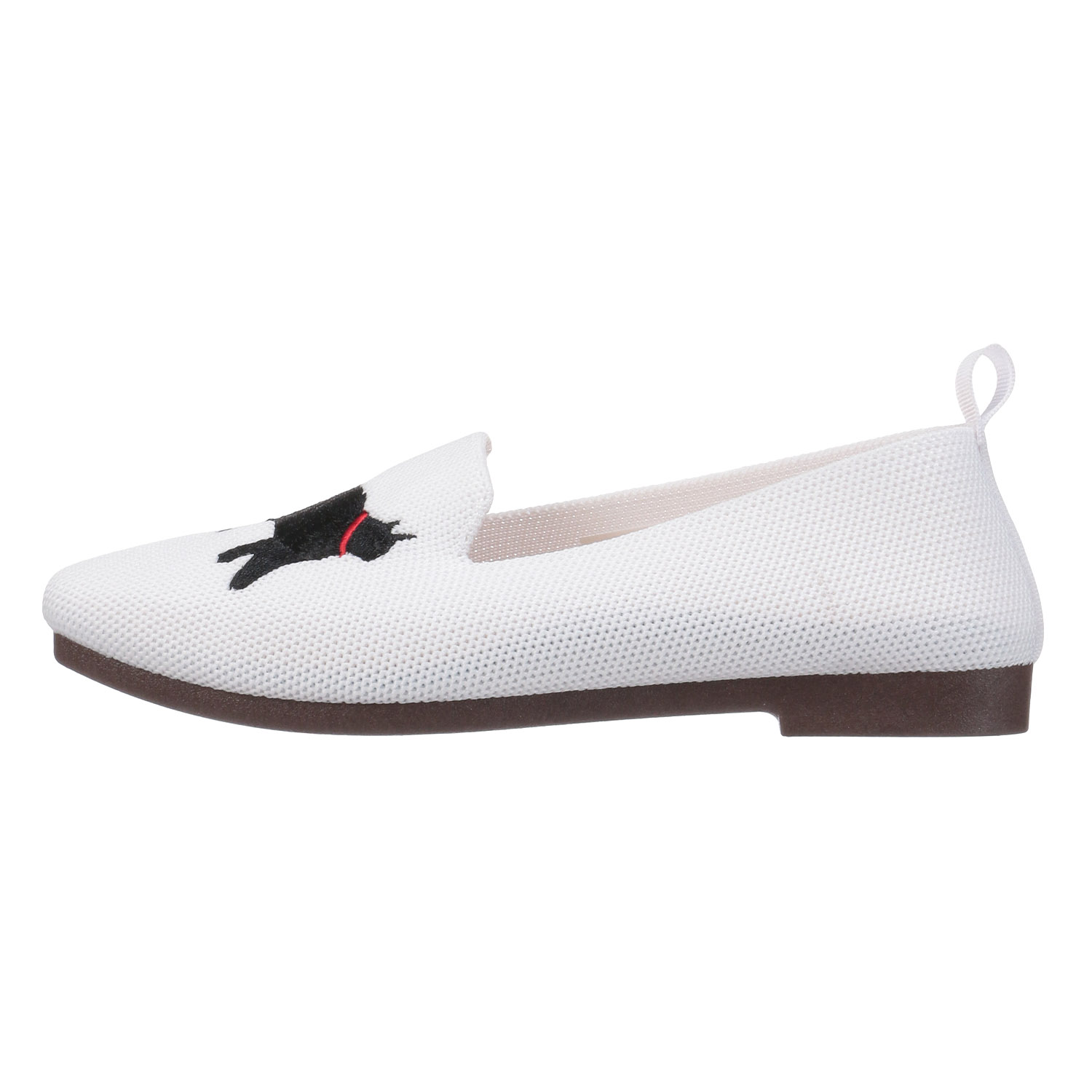 【好評ネコモチーフシューズ】 猫刺繍ニットシューズ - 画像3