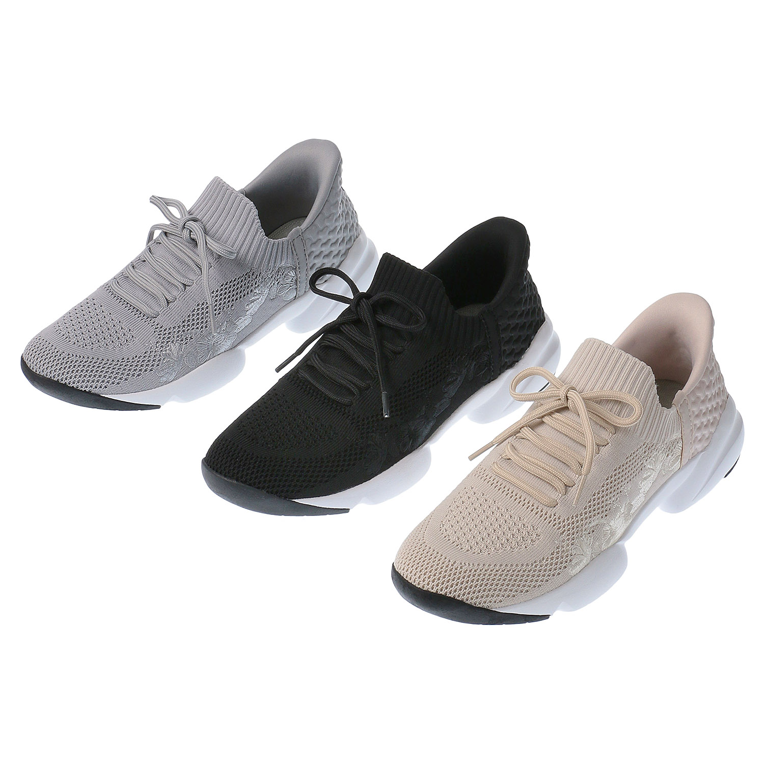 【するっと脱ぎ履きスニーカー】SPEEDY DUCK するっとINニットスニーカー 8070