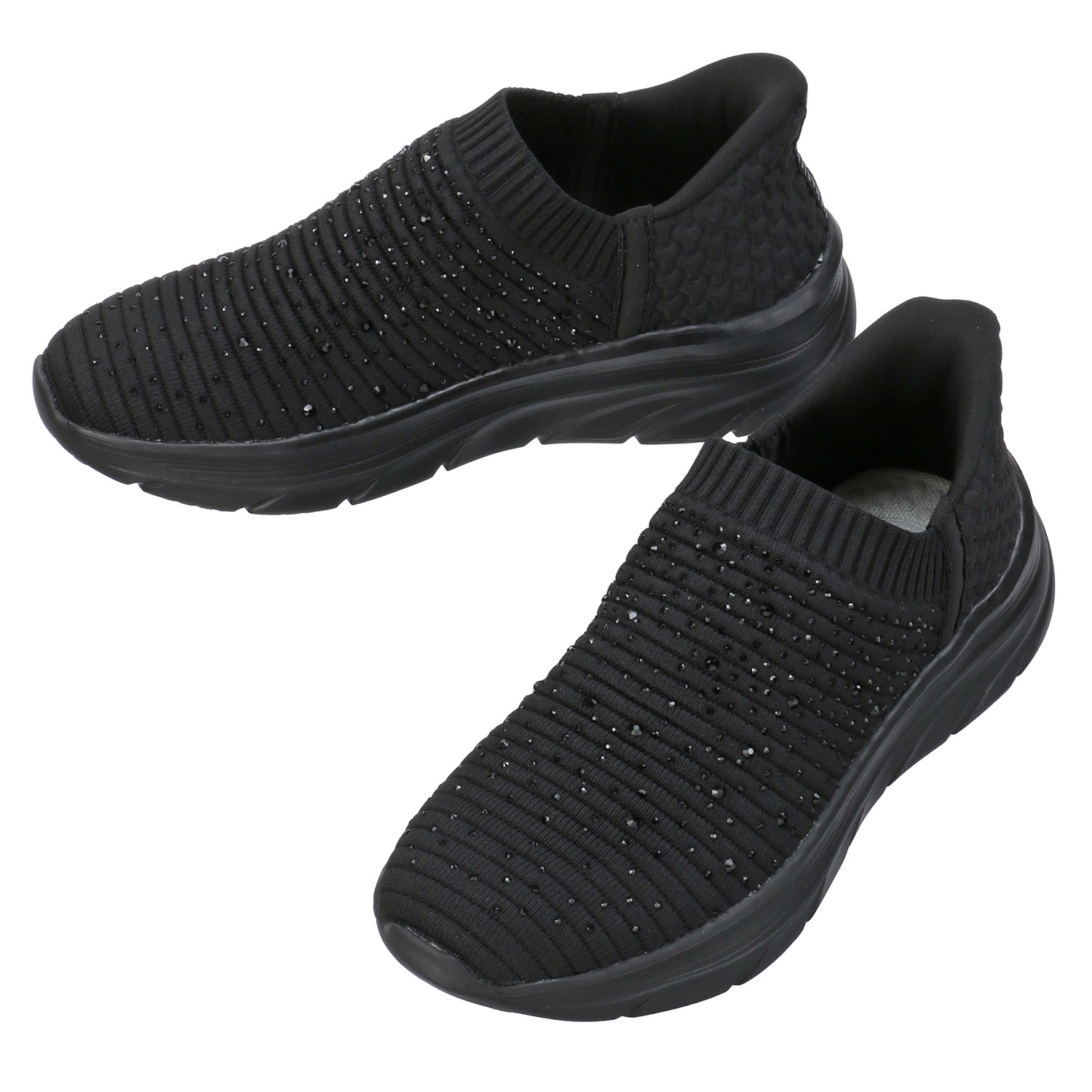 【するっと脱ぎ履きスニーカー】SPEEDY DUCK するっとINニットスニーカー8080 - 画像3