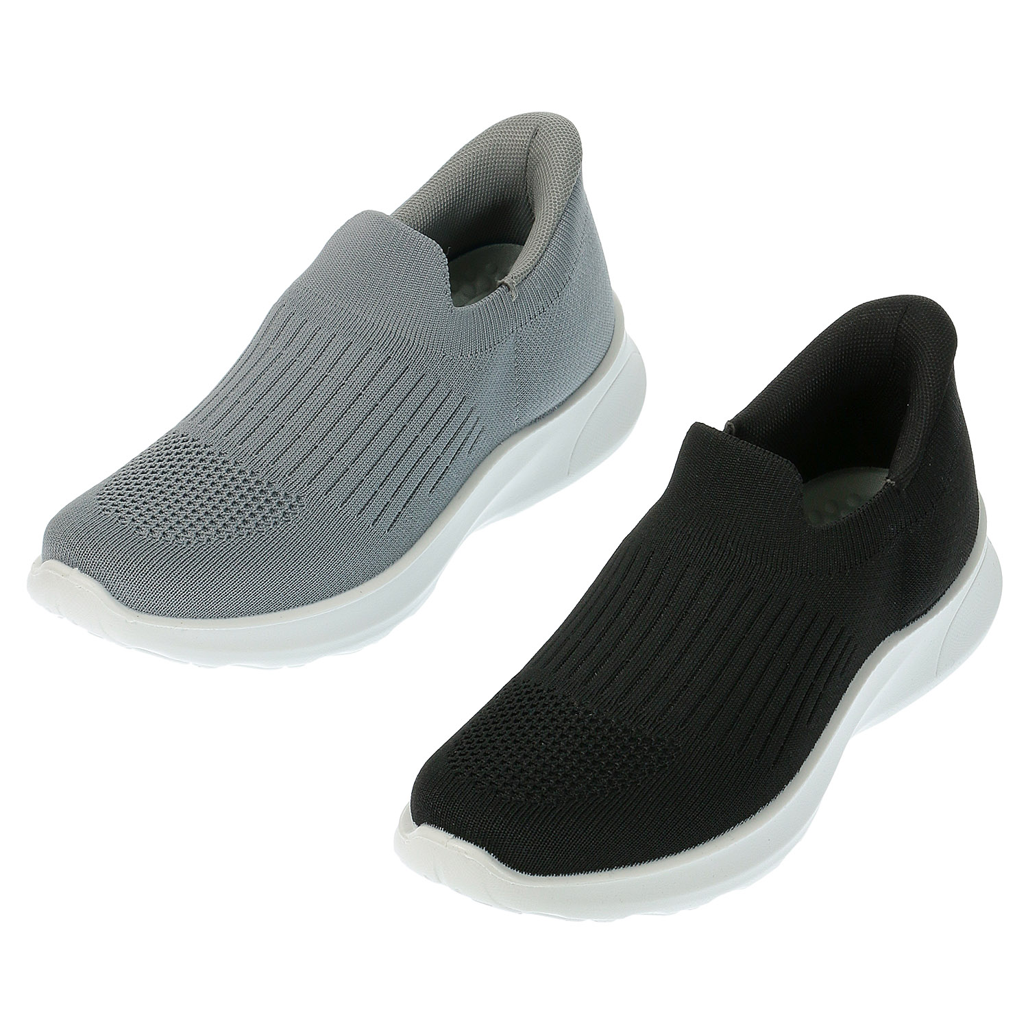 【するっと脱ぎ履きスニーカー】DUCK Plus ニットスリッポンDP102