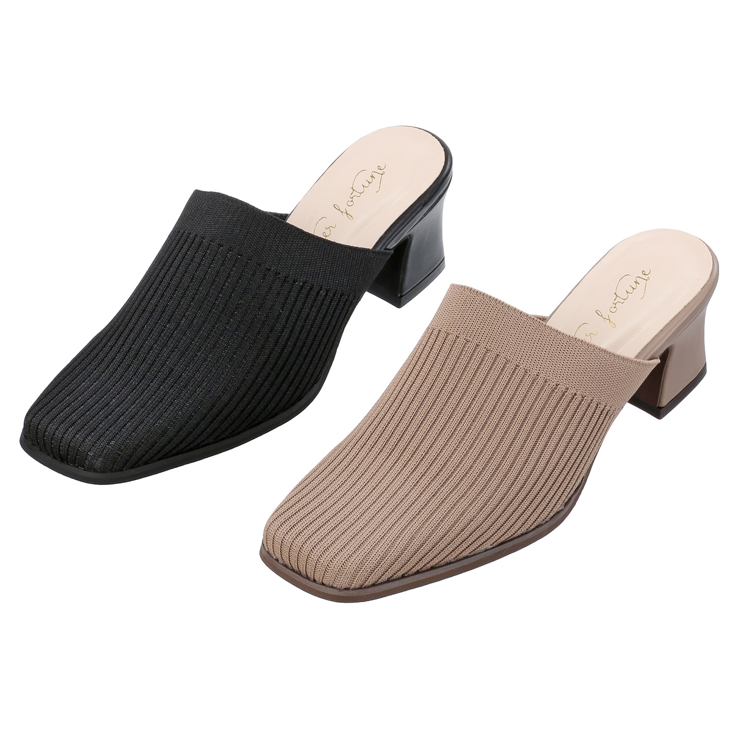 porter fortune ニットスクエアミュール H－6133 - 画像1