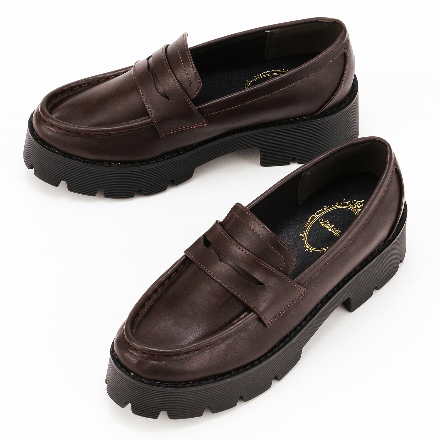 Pink Cat 厚底ローファー - 画像1