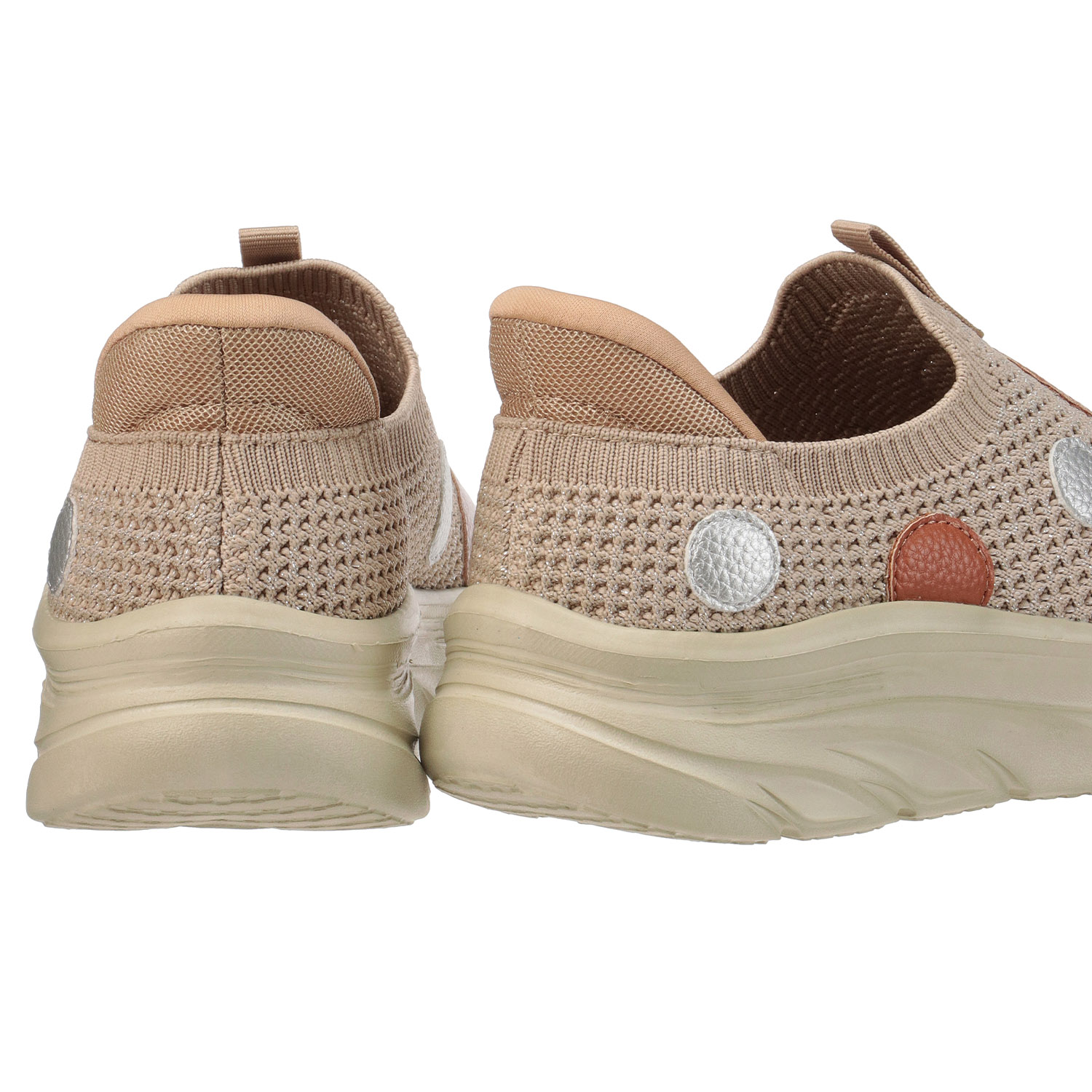 【するっと脱ぎ履きスニーカー】SPEEDY DUCK するっとIN ドットニットスニーカー7825 - 画像5