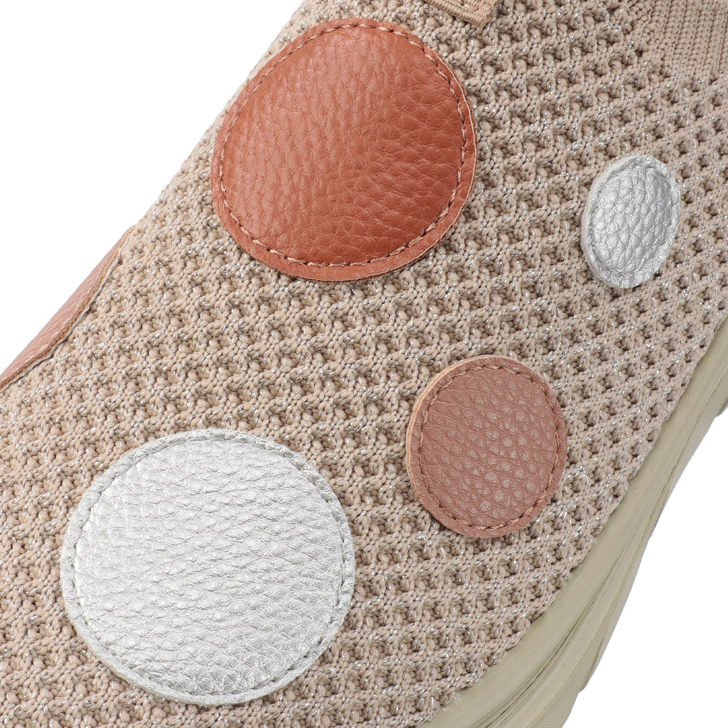 【するっと脱ぎ履きスニーカー】SPEEDY DUCK するっとIN ドットニットスニーカー7825 - 画像7