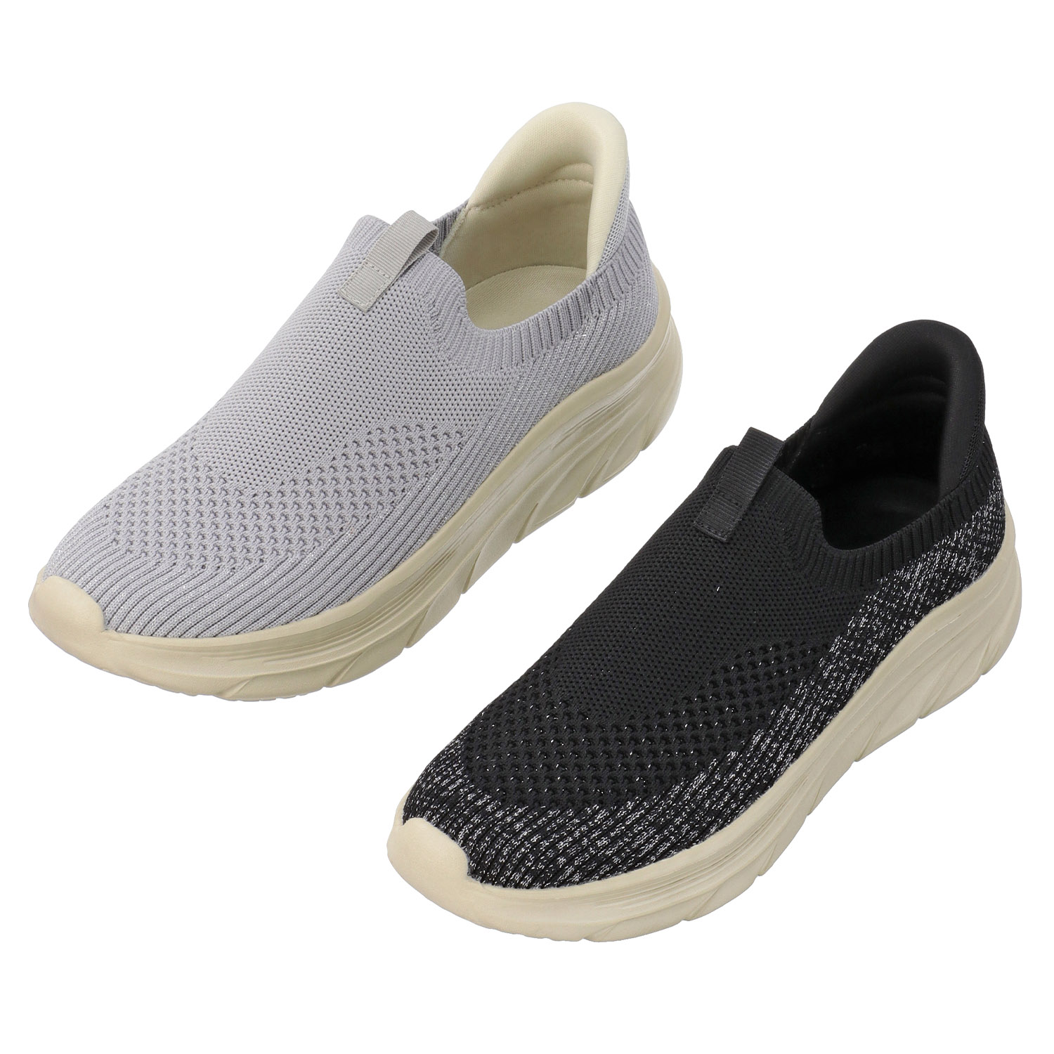 【するっと脱ぎ履きスニーカー】SPEEDY DUCK するっとINニットスニーカー7820 - 画像1