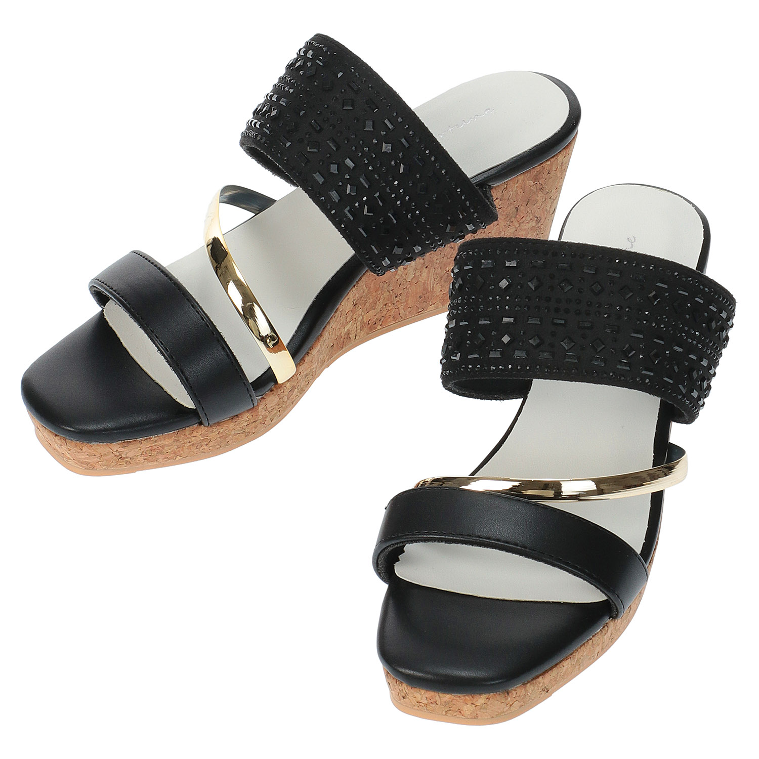 porter fortune ダブルベルトウエッジミュール W－1116 - 画像2