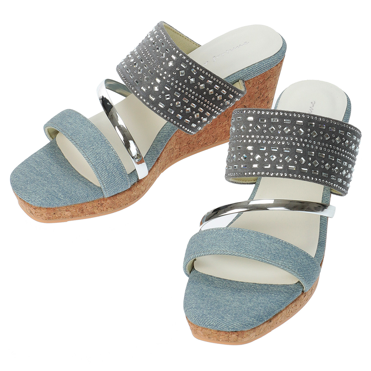 porter fortune ダブルベルトウエッジミュール W－1116 - 画像3