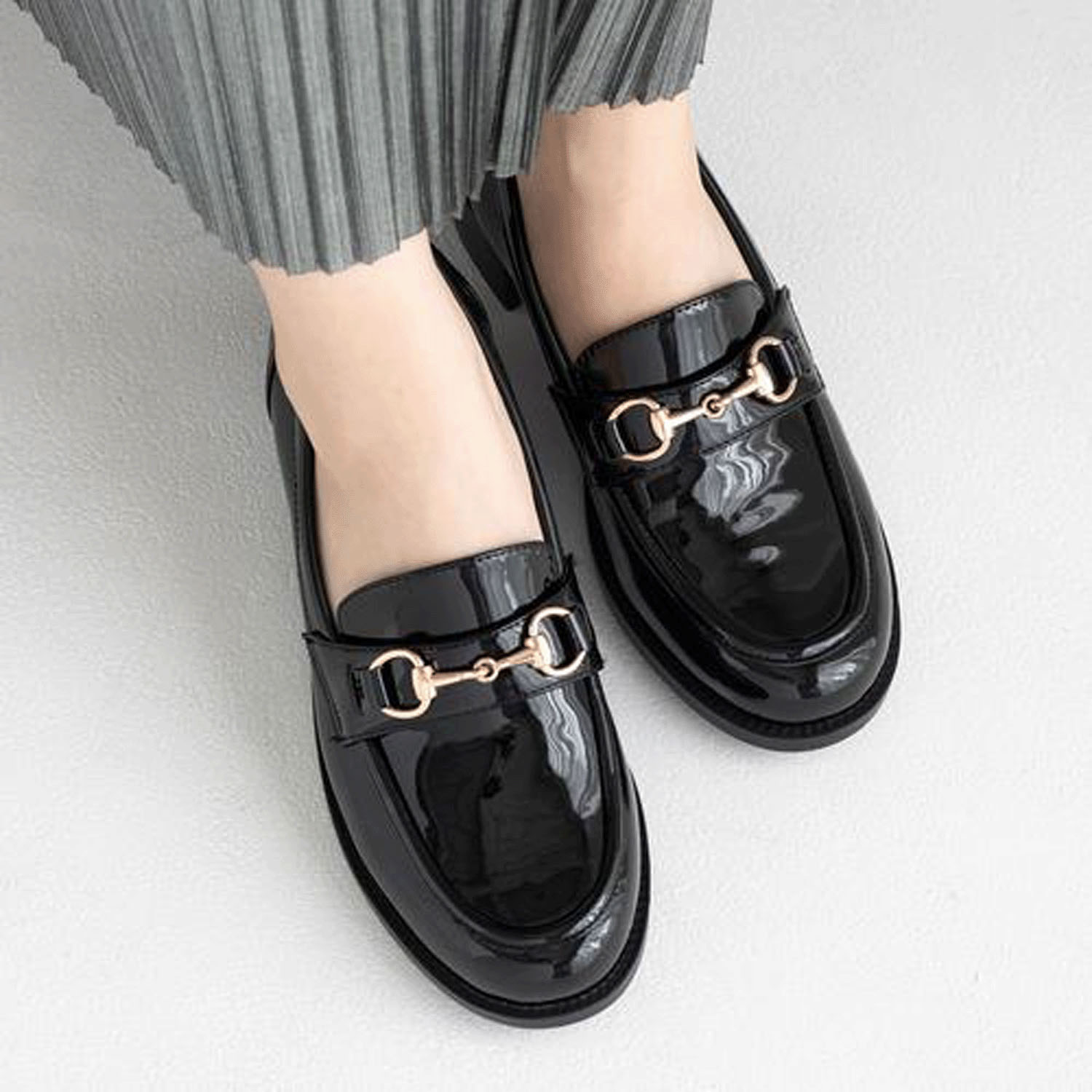 JELLY BEANS ビットローファーレインパンプス - 画像2