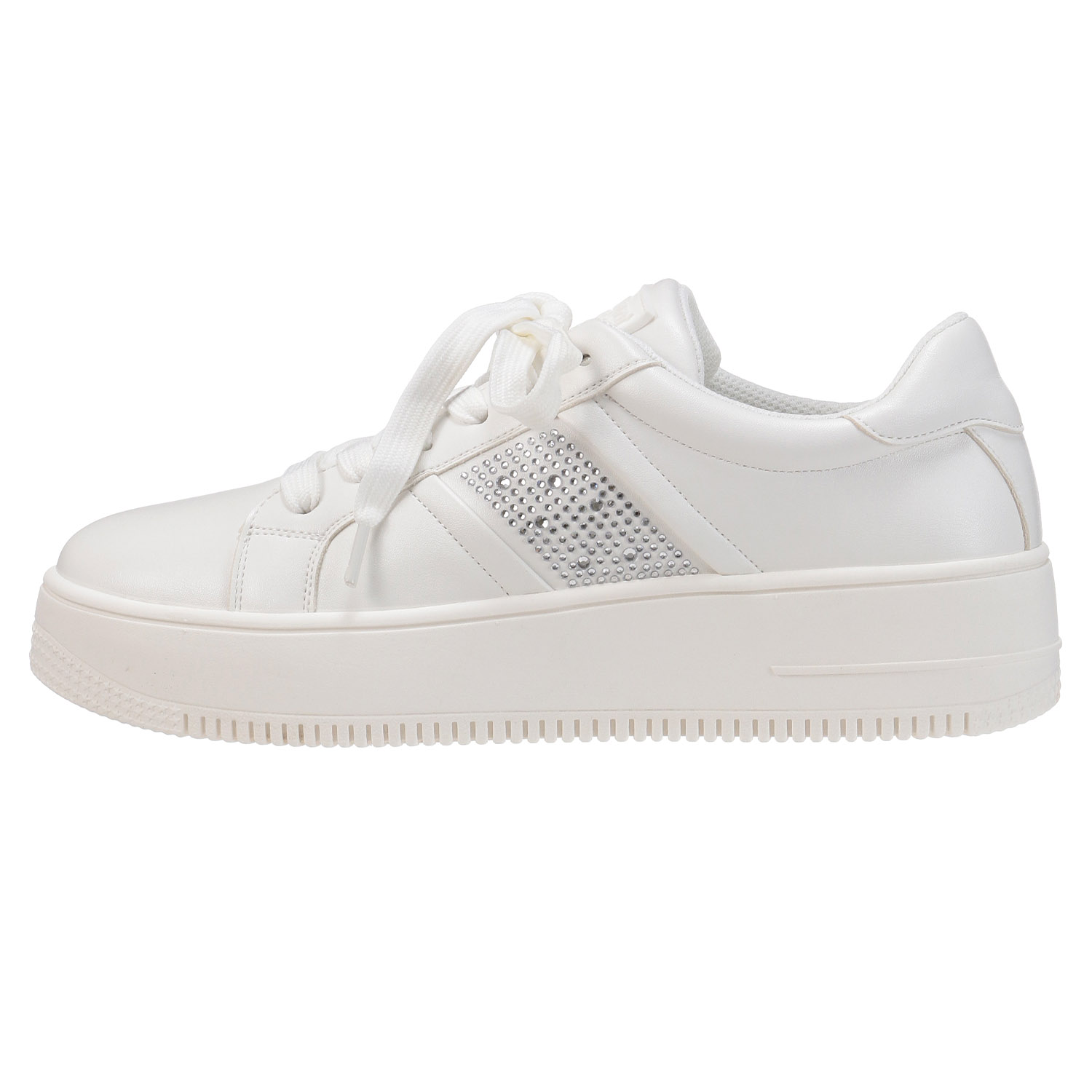 radiant shoes サイドビジューコートスニーカー - 画像3