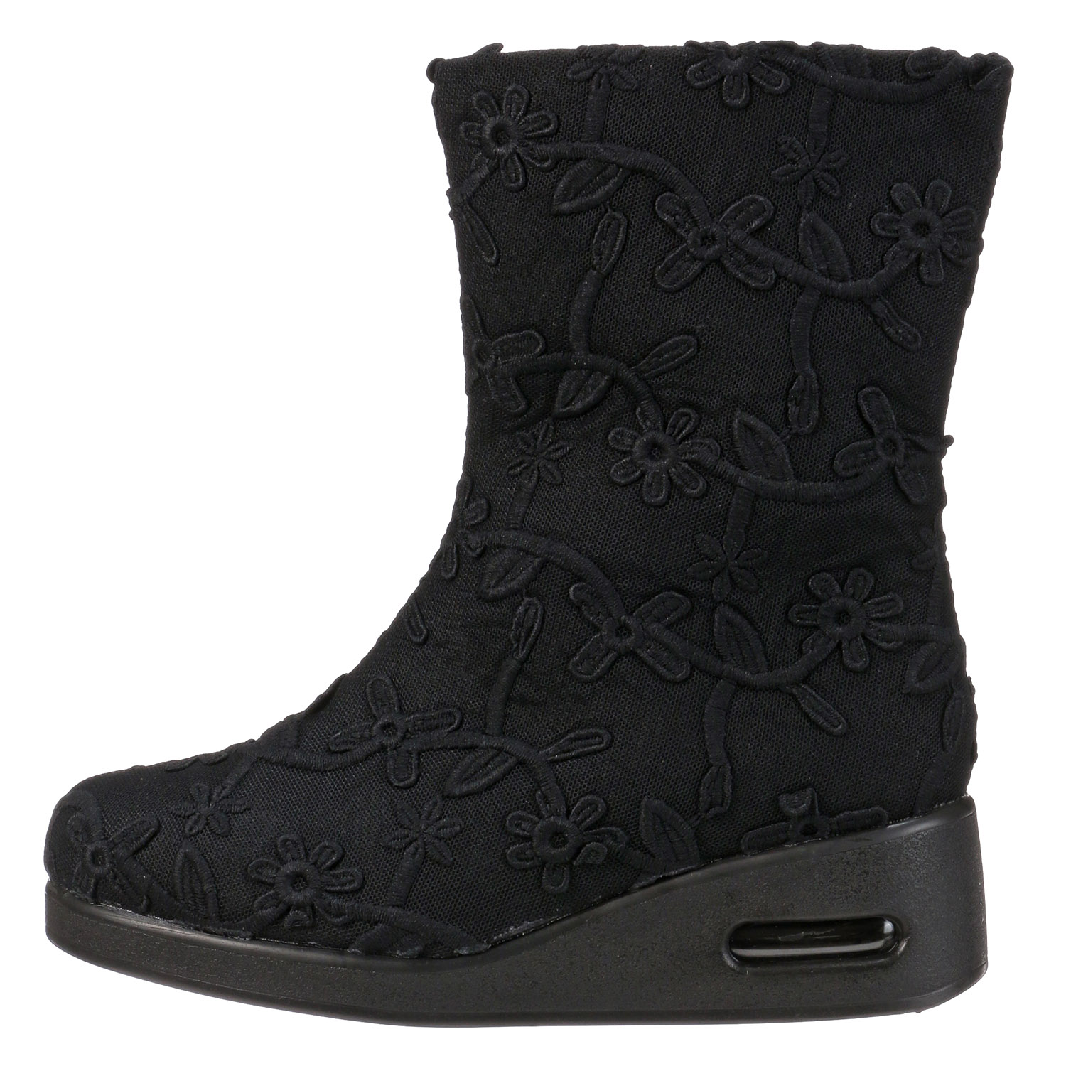 POPOLARE フラワー刺繍レースブーツ 3804 - 画像2