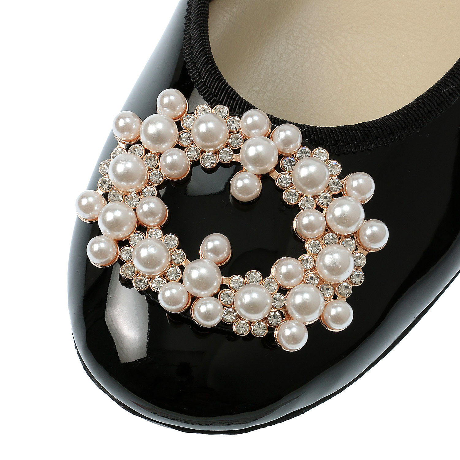 AC パール飾り付きエナメルパンプスE1220 - 画像6