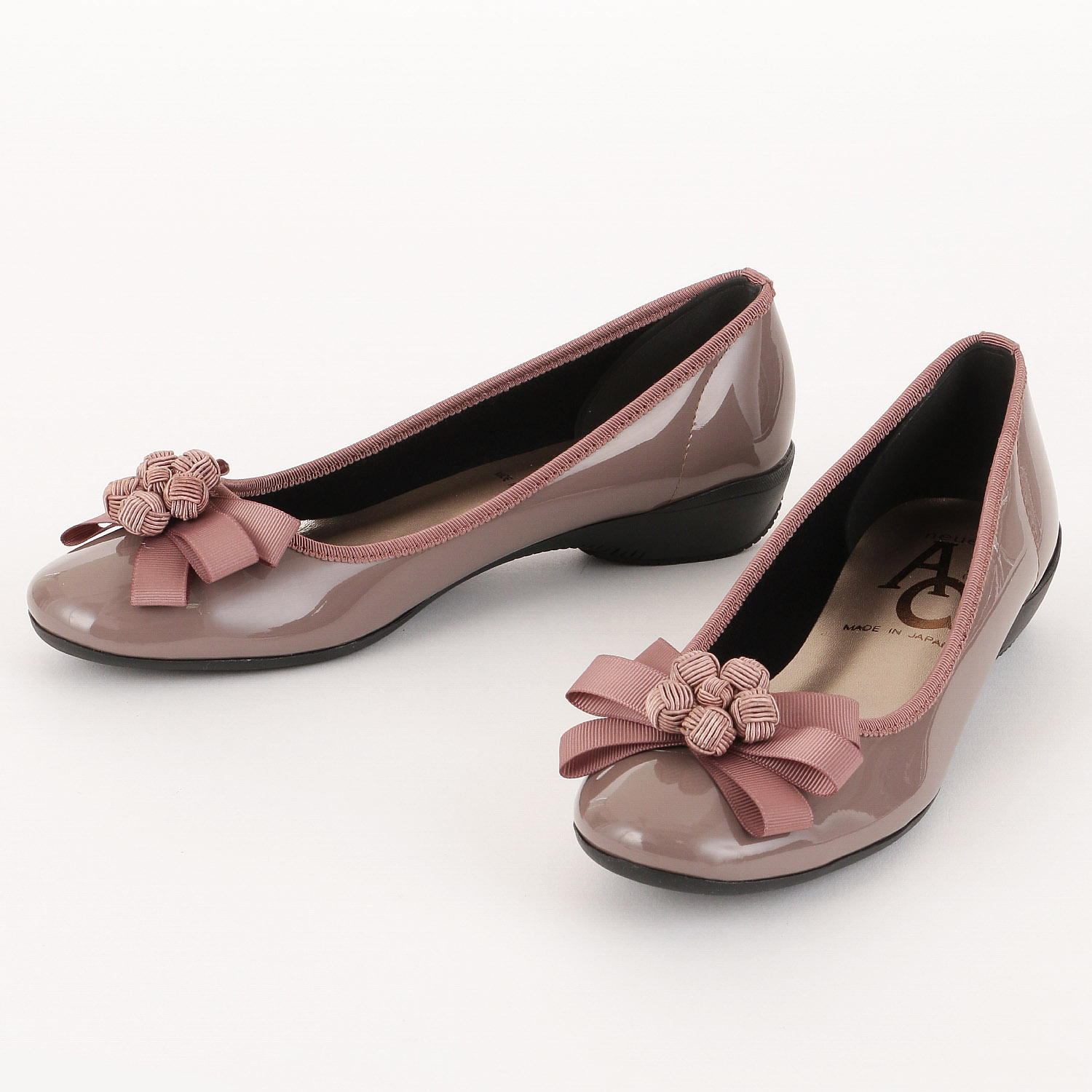 AC 玉飾りリボン付きパンプス1536 - 画像3